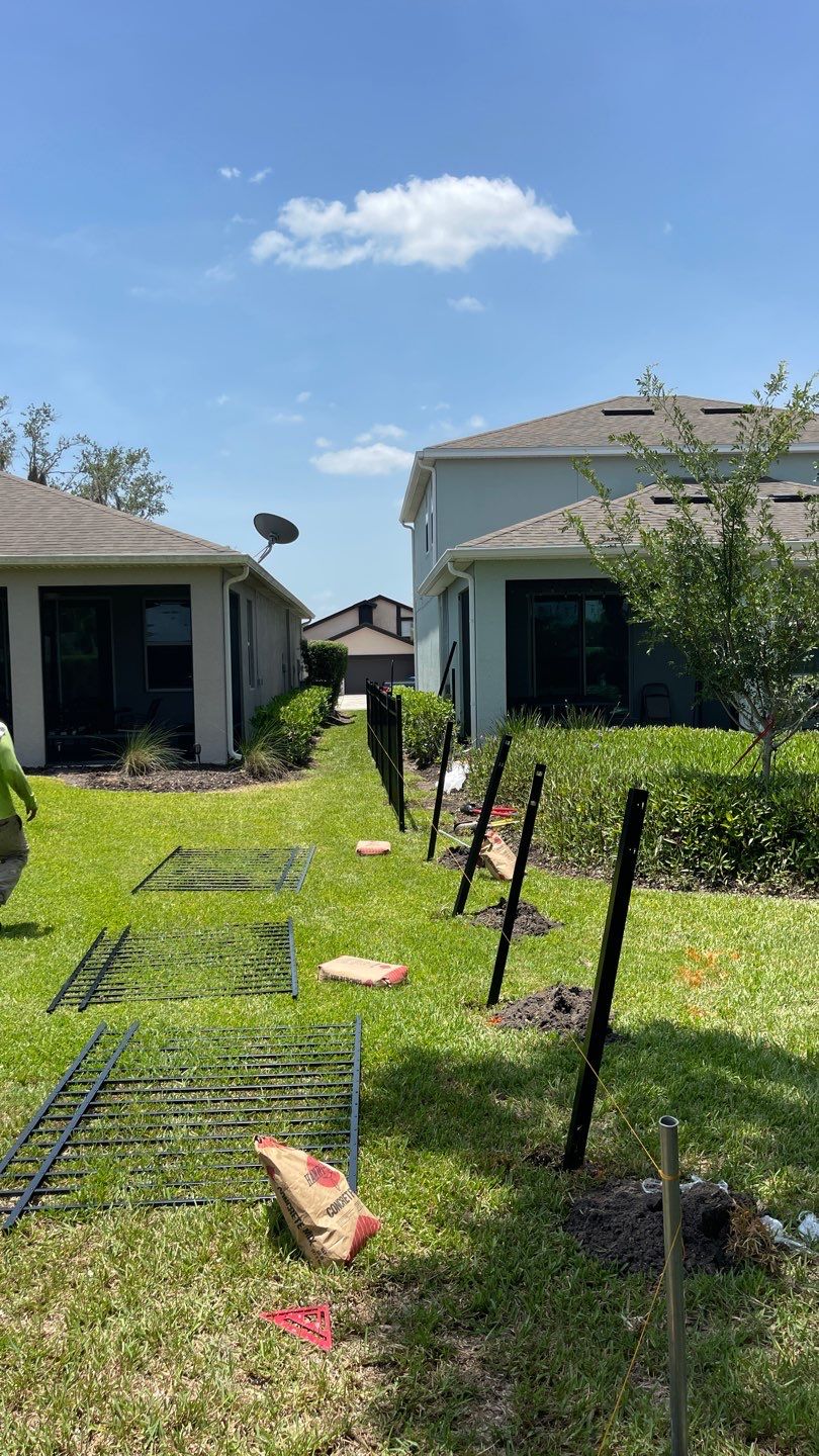 Sarasota, FL 4ft. Tall 3-Rail Black Aluminum Fence by Asap fence and gates, LLC