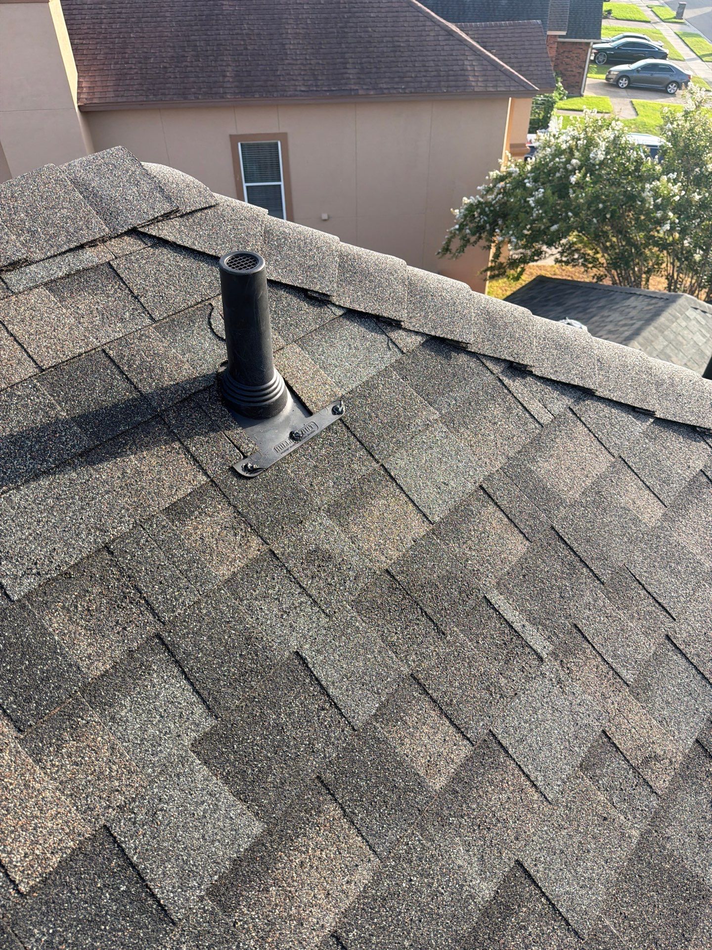 Flashing Stucco above the Roof by Bayfront Roofing and Construction