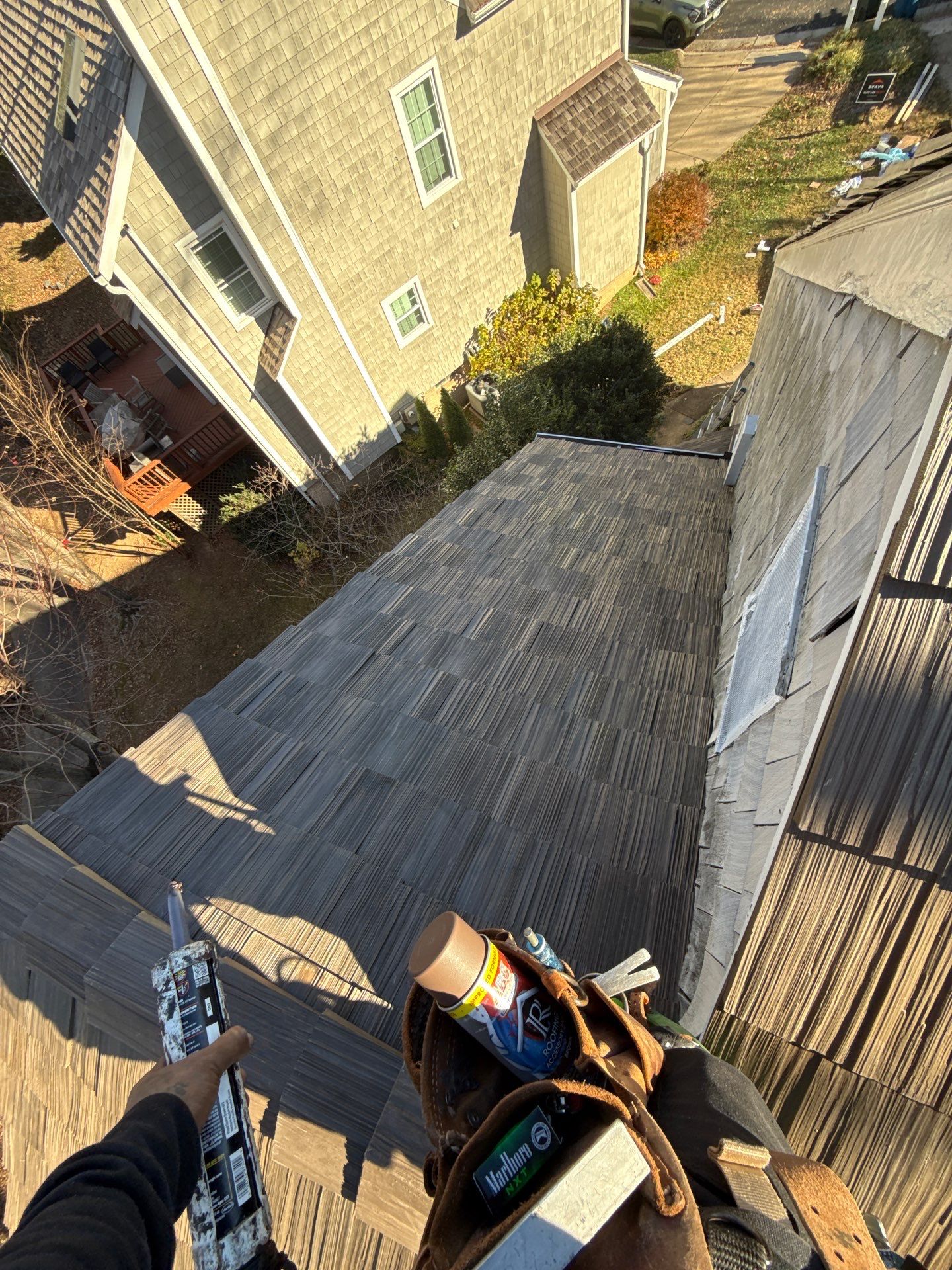 Reston :  Residential Roof Replacement with Brava Synthetic Cedar Shake Class C Natural  by RM Banning, Inc.