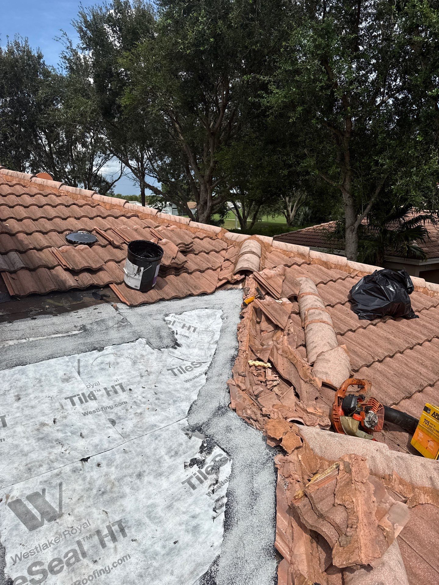 Tile Roof and Valley Repairs in Boynton Beach by Aastro Roofing
