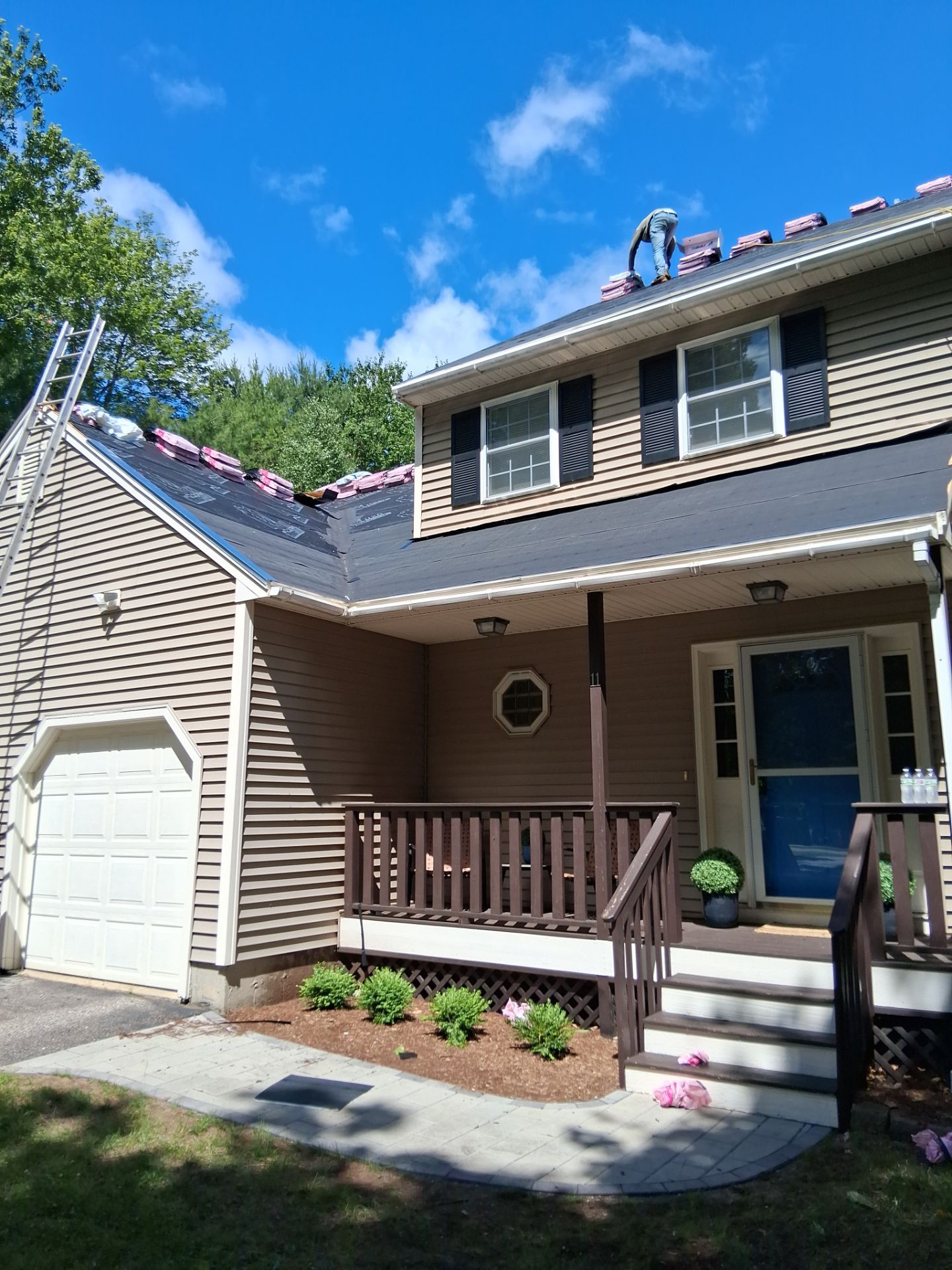 Residential Roofing Installation Featuring Owens Corning Duration Shingles in Deerfield by Tall pine roofing
