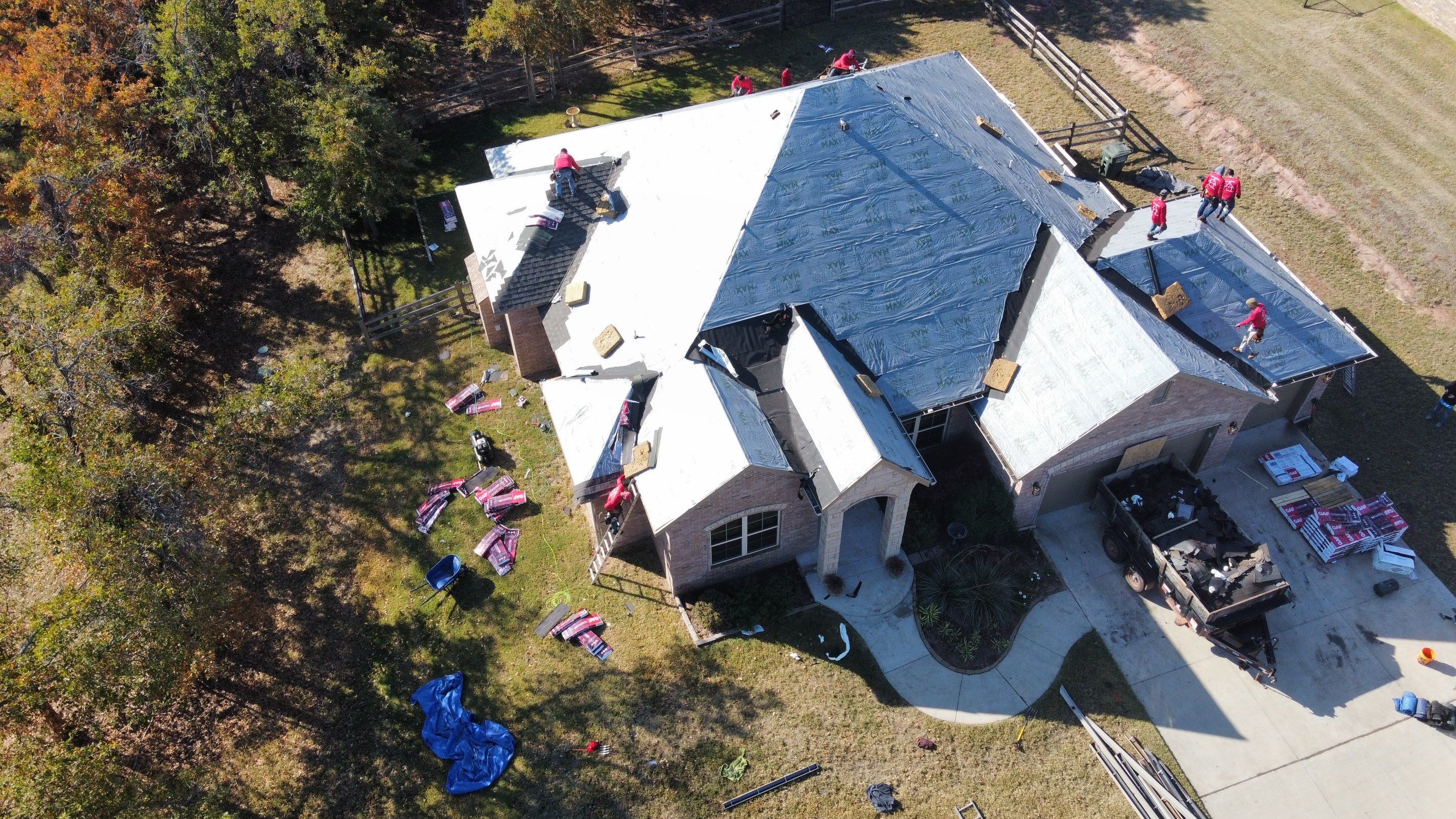Residential Roofing Installation using GAF Natural Shadow  by A & H Roofing and Contracting