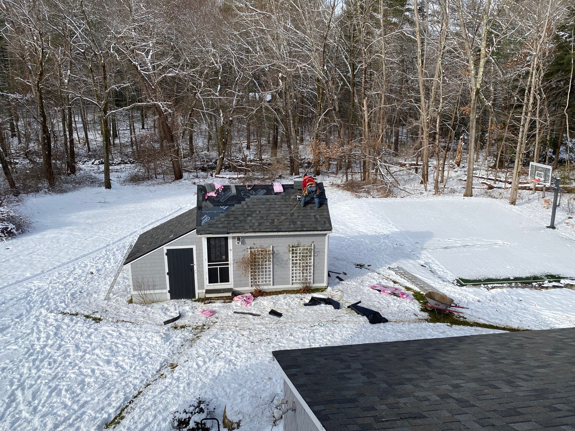 Carlisle Roofing Installation using Owens Corning Shingles and Copper by Mighty Dog Roofing of Greater Middlesex County