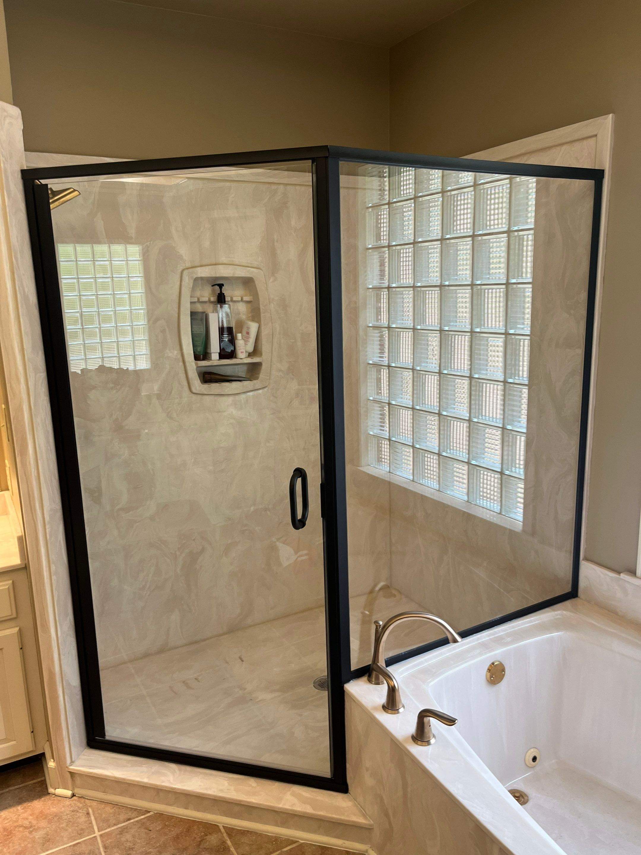 Shower Pictures by Custom Glass Service