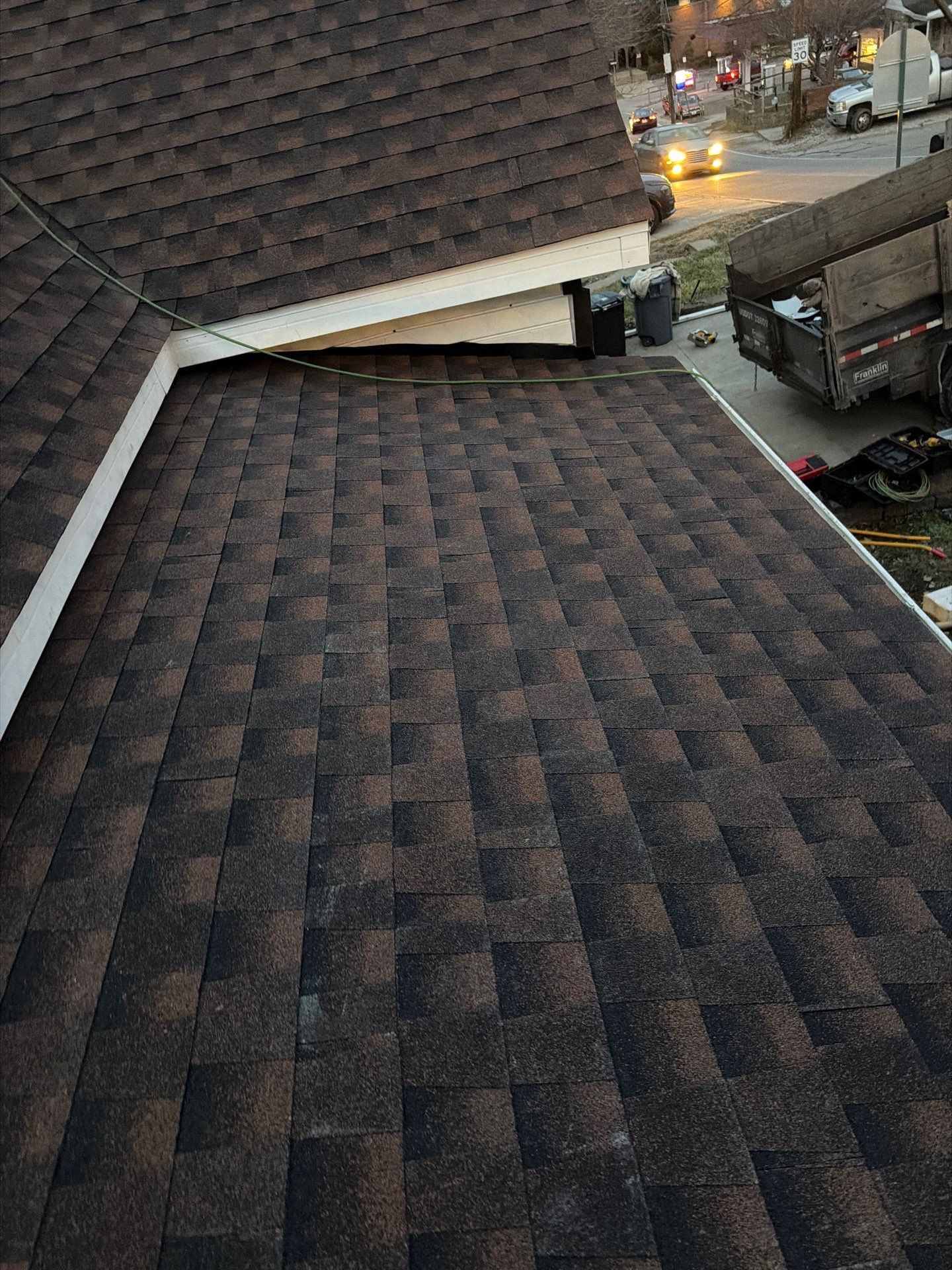 Residential Roofing Installation using GAF TImberline HDZ Hickory by Rainstoppers Roofing