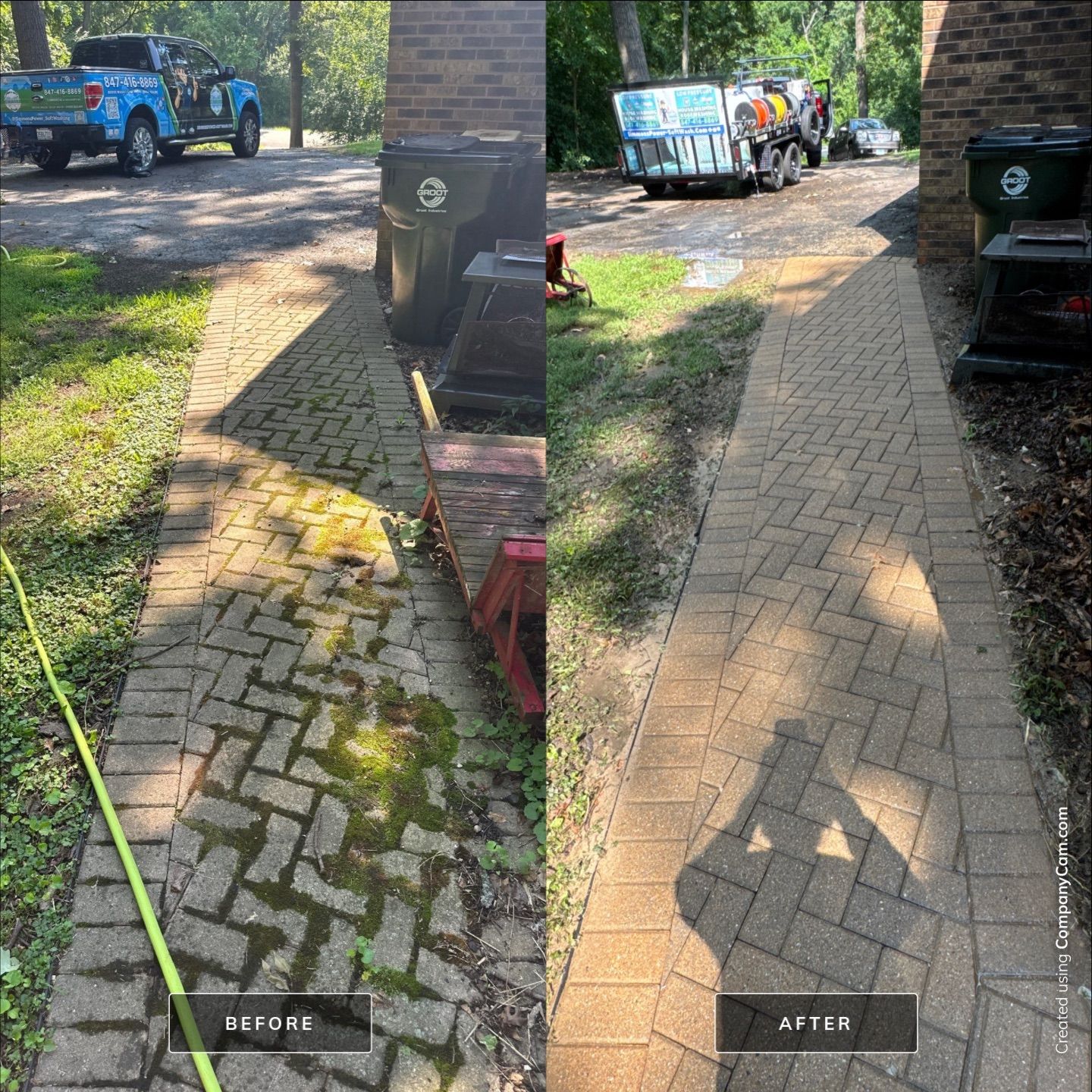 Project in Woodstock by Simmons Power & Soft Washing