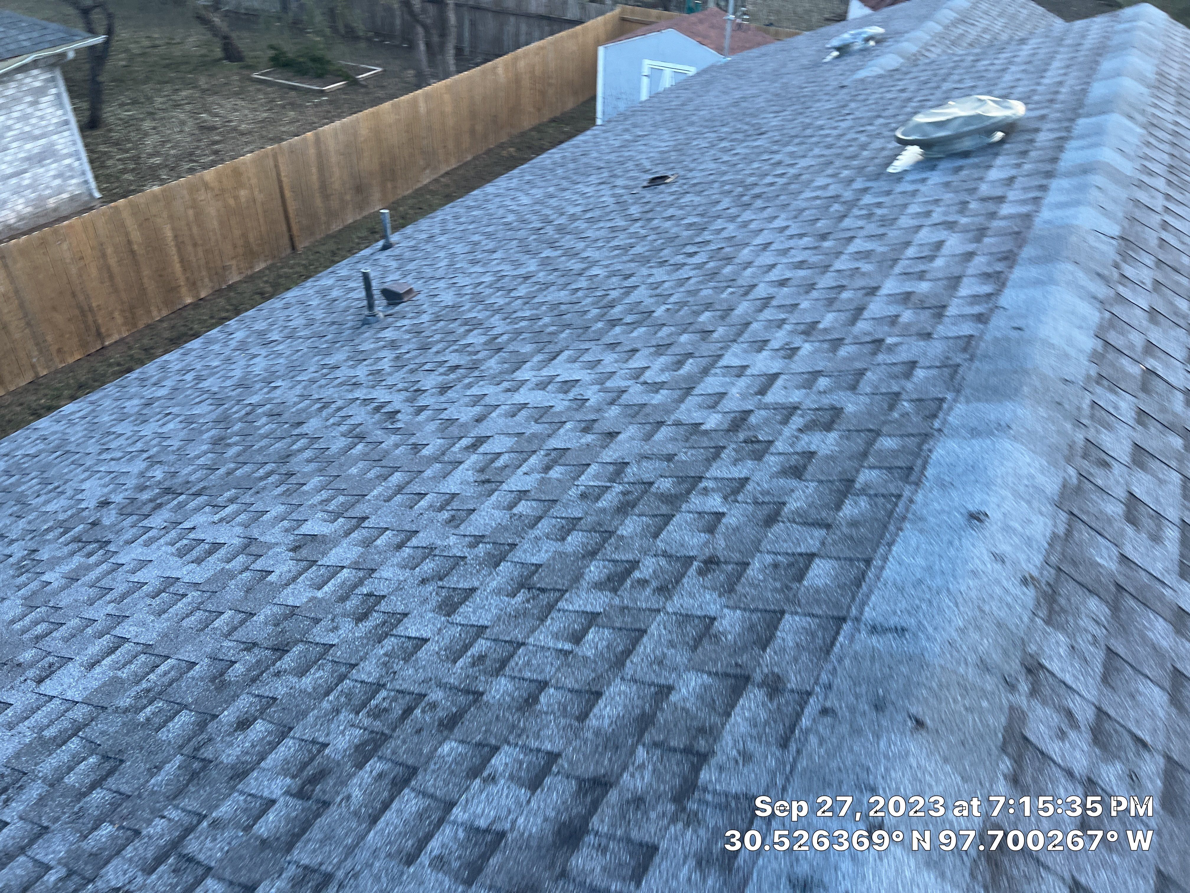 Asphalt Shingle Roof Replacement and Attic Vent Installation in Round Rock by Caliber Restoration LLC