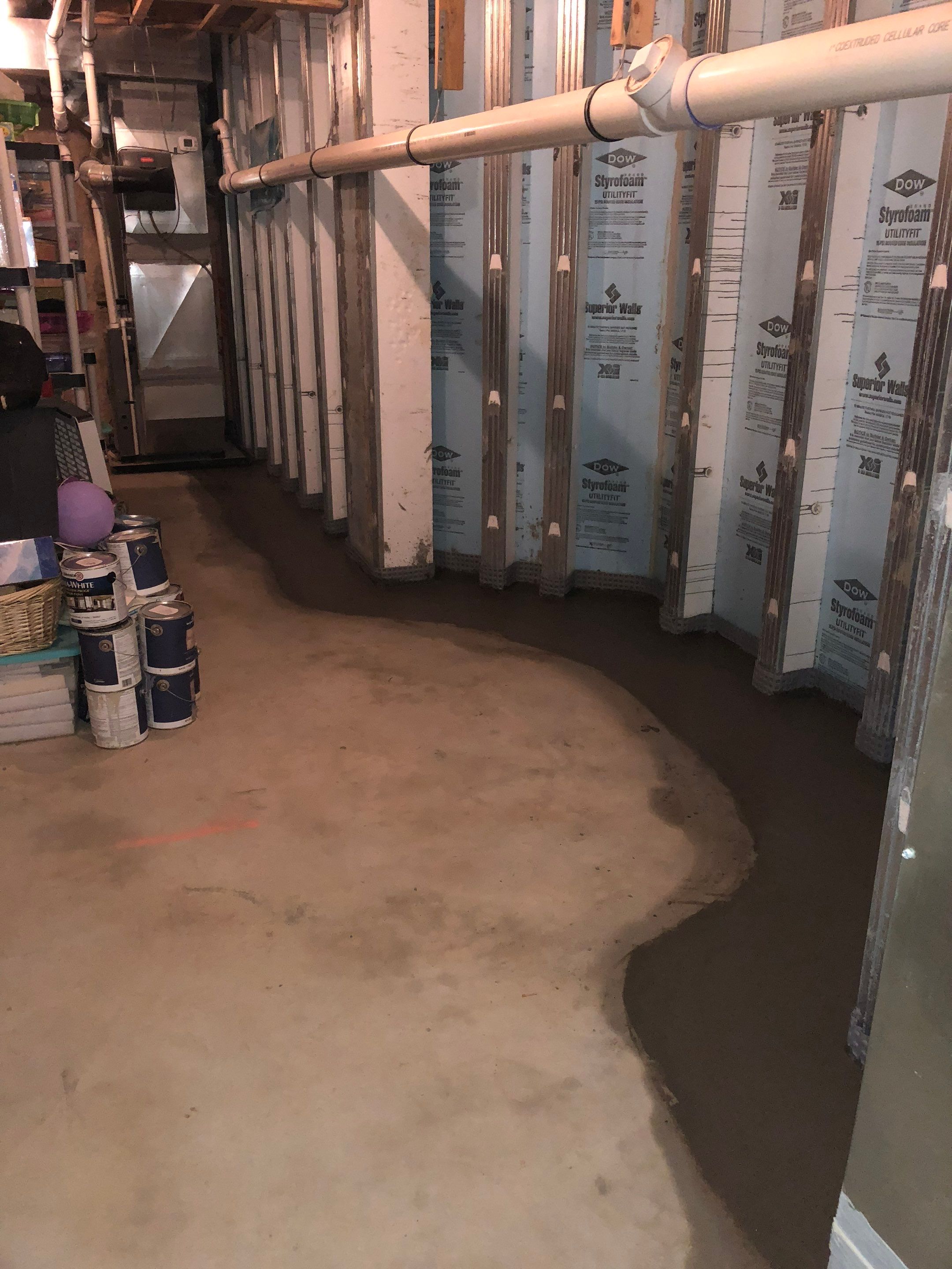 Interior French Drain Job in Summit, NJ by Pure Service Pro, LLC 