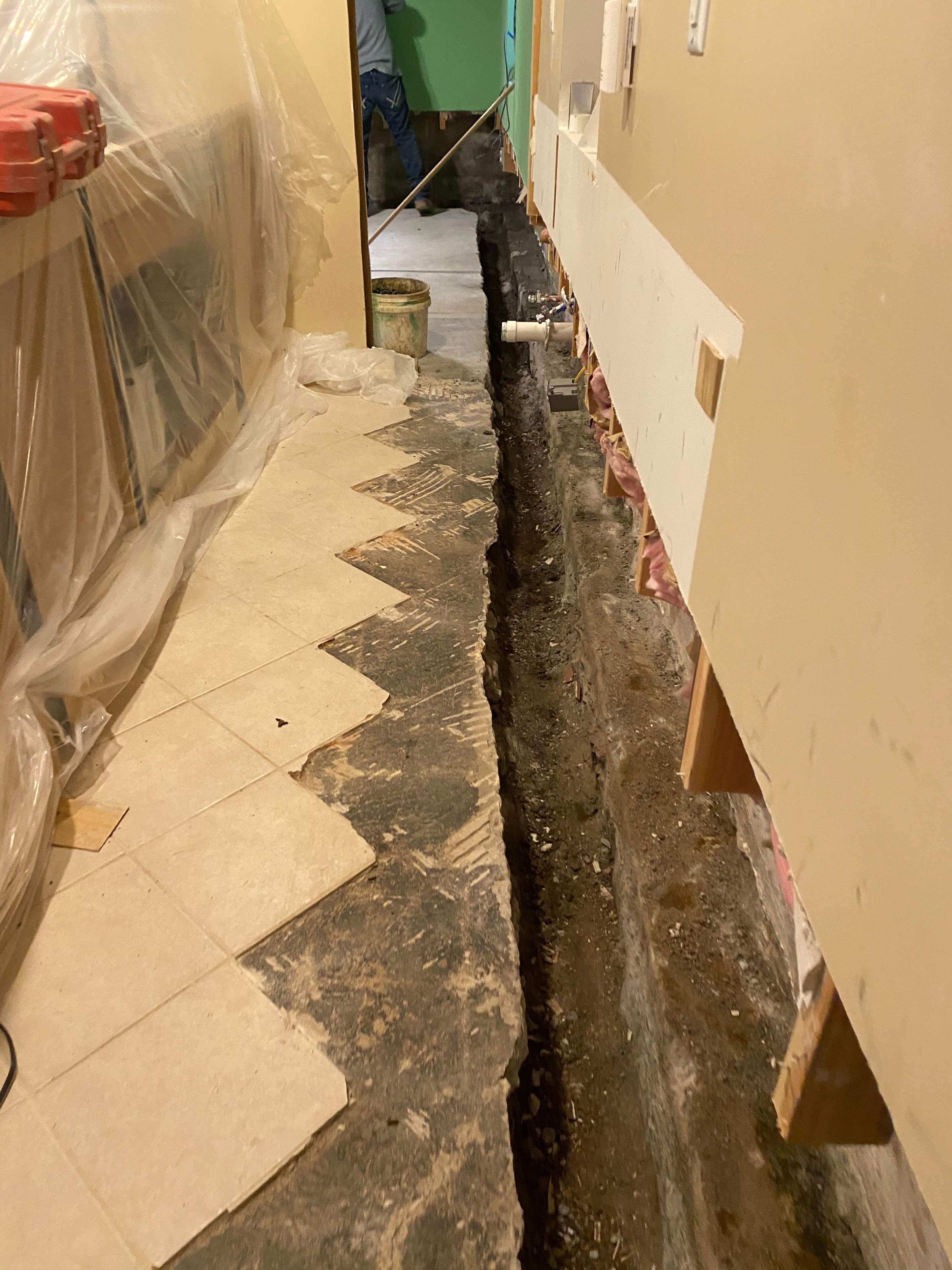 Interior French Drain Job in West Orange, NJ by Pure Service Pro, LLC 