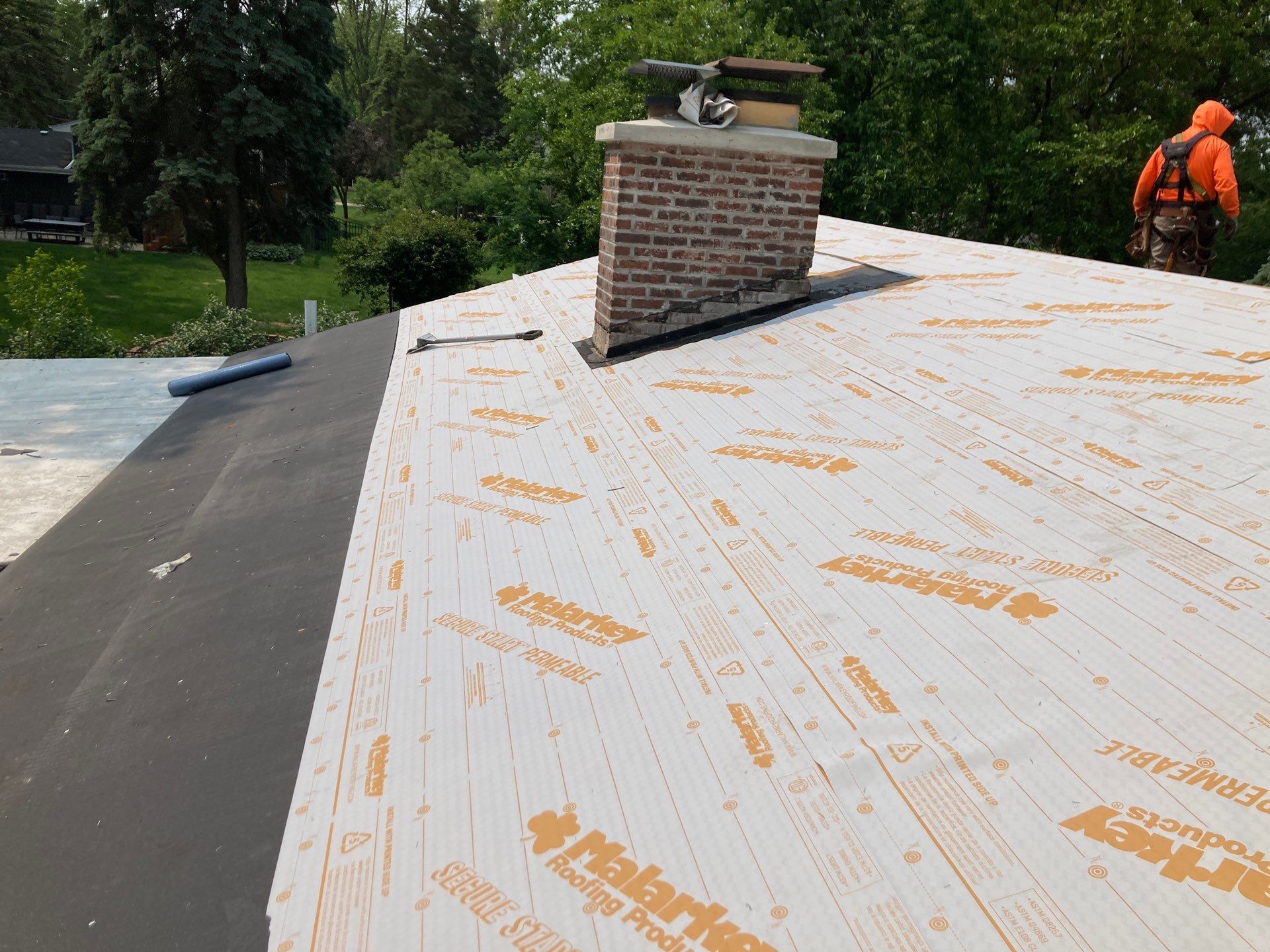 Roof replacement Malarkey Legacy shingles color Sienna Blend by Pro Home Services Inc