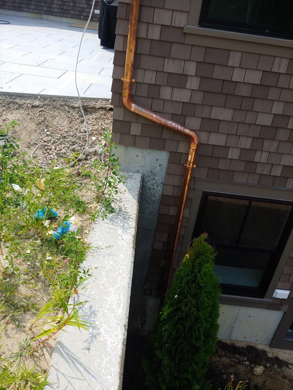 Gutter Installation using 6" Half Round Copper Gutter in Bourne by Gutter Pro Enterprises