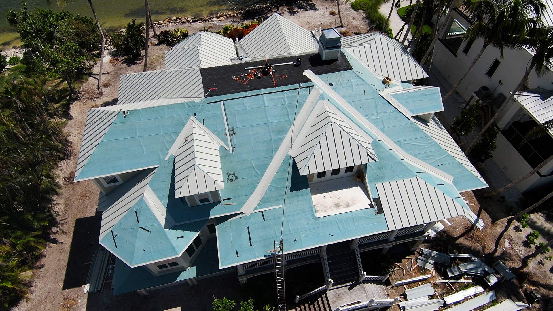 Sanibel Island Standing Seam Roof Replacement by Four Peaks Roofing