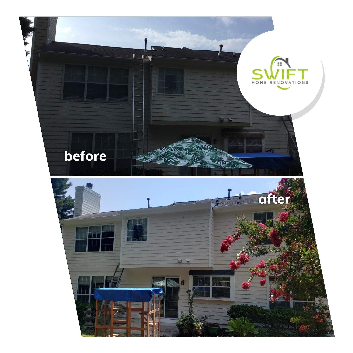 Carpentry Repairs and Exterior Painting for Suwanee Residence by Swift Home Renovations