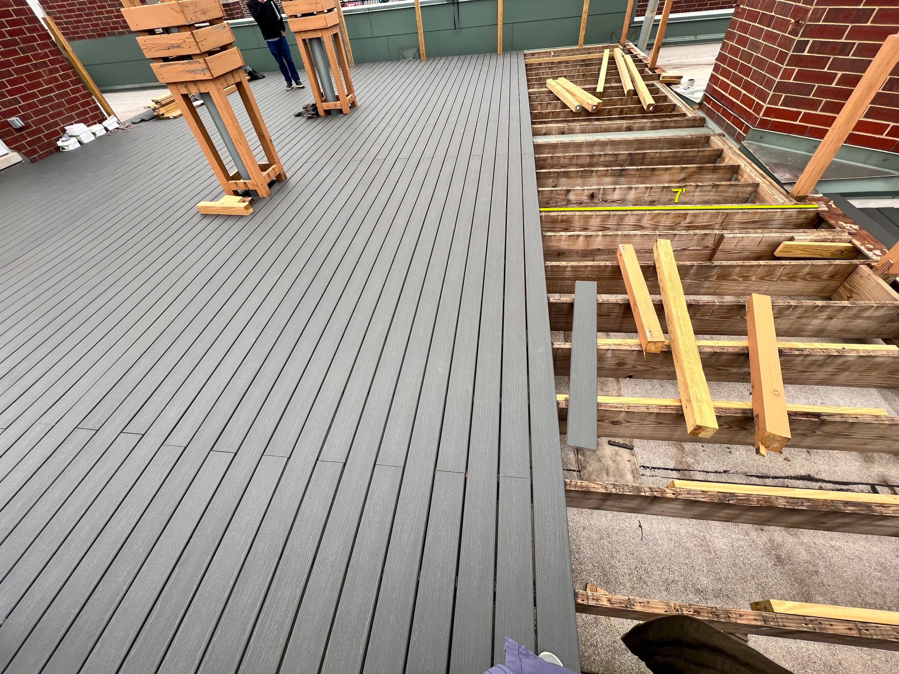 Deck Installation using Trex by INQUSE GENERAL CONTRACTOR