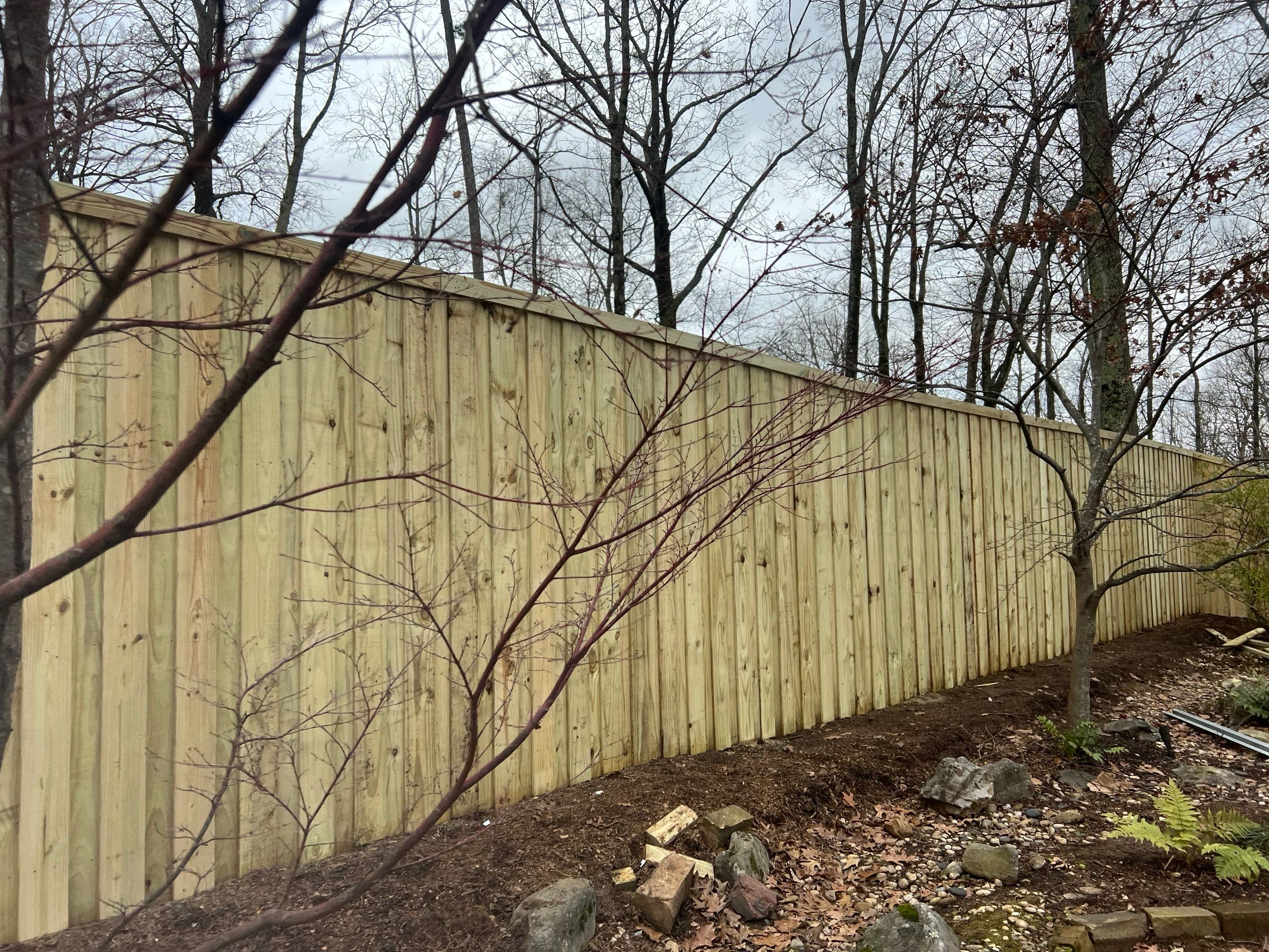 Wendover Drive - Fence by Pillar and Pine