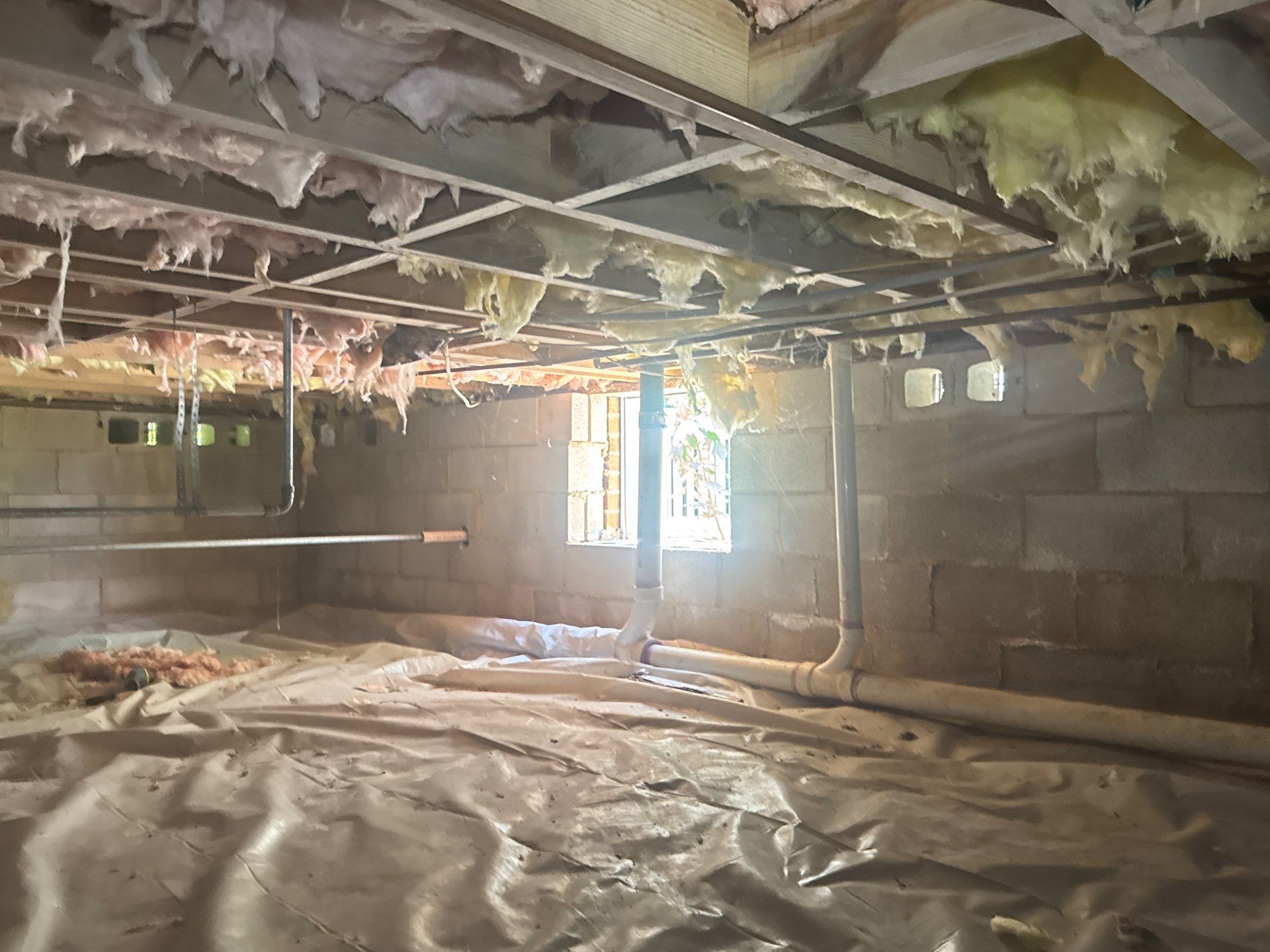 Project in Williamsburg by Patriot Crawl Space Repairs