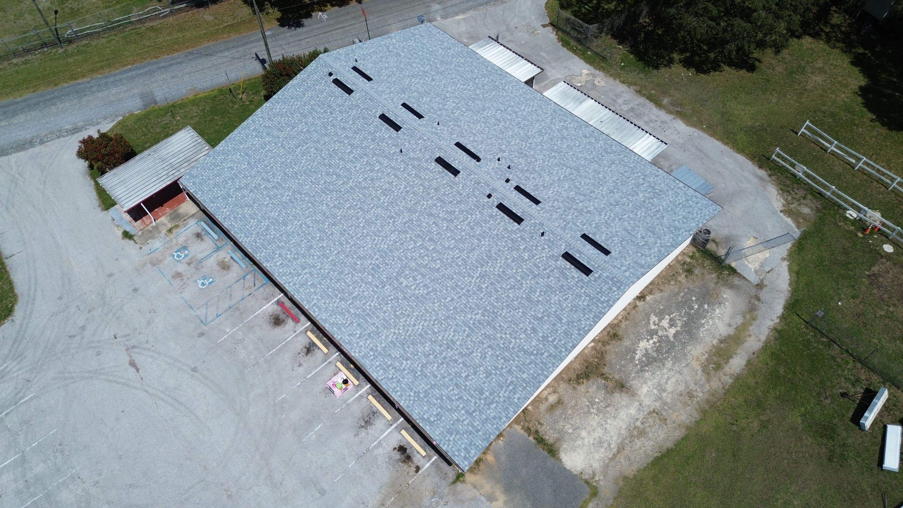 New Antique Silver Commercial Roof Replacement in Reddick, FL by Brehm Roofing