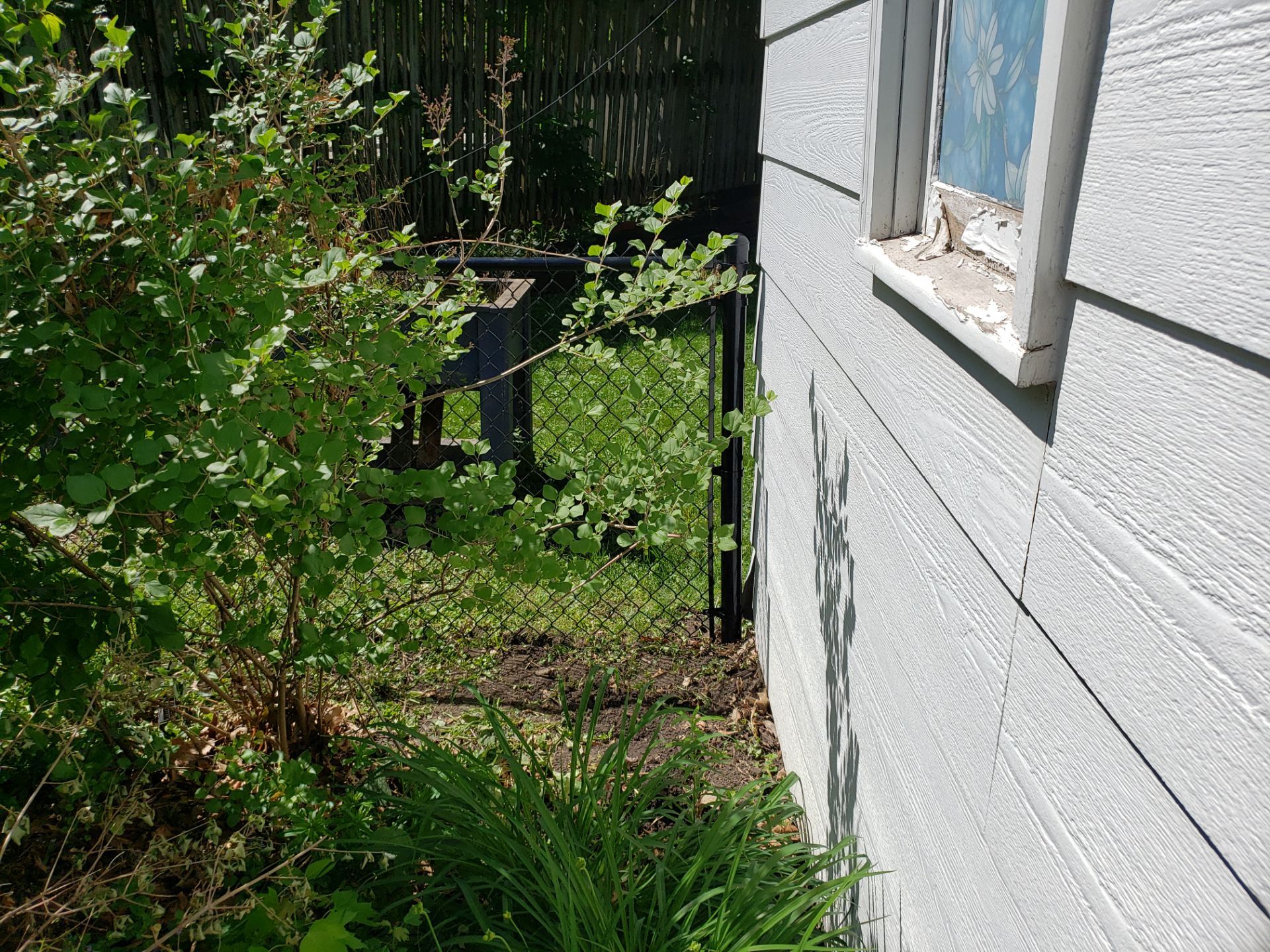 Black Chain Link Perimeter Fence and Gate Installation in Cedar Falls by Perfect Picket Fence and Stain