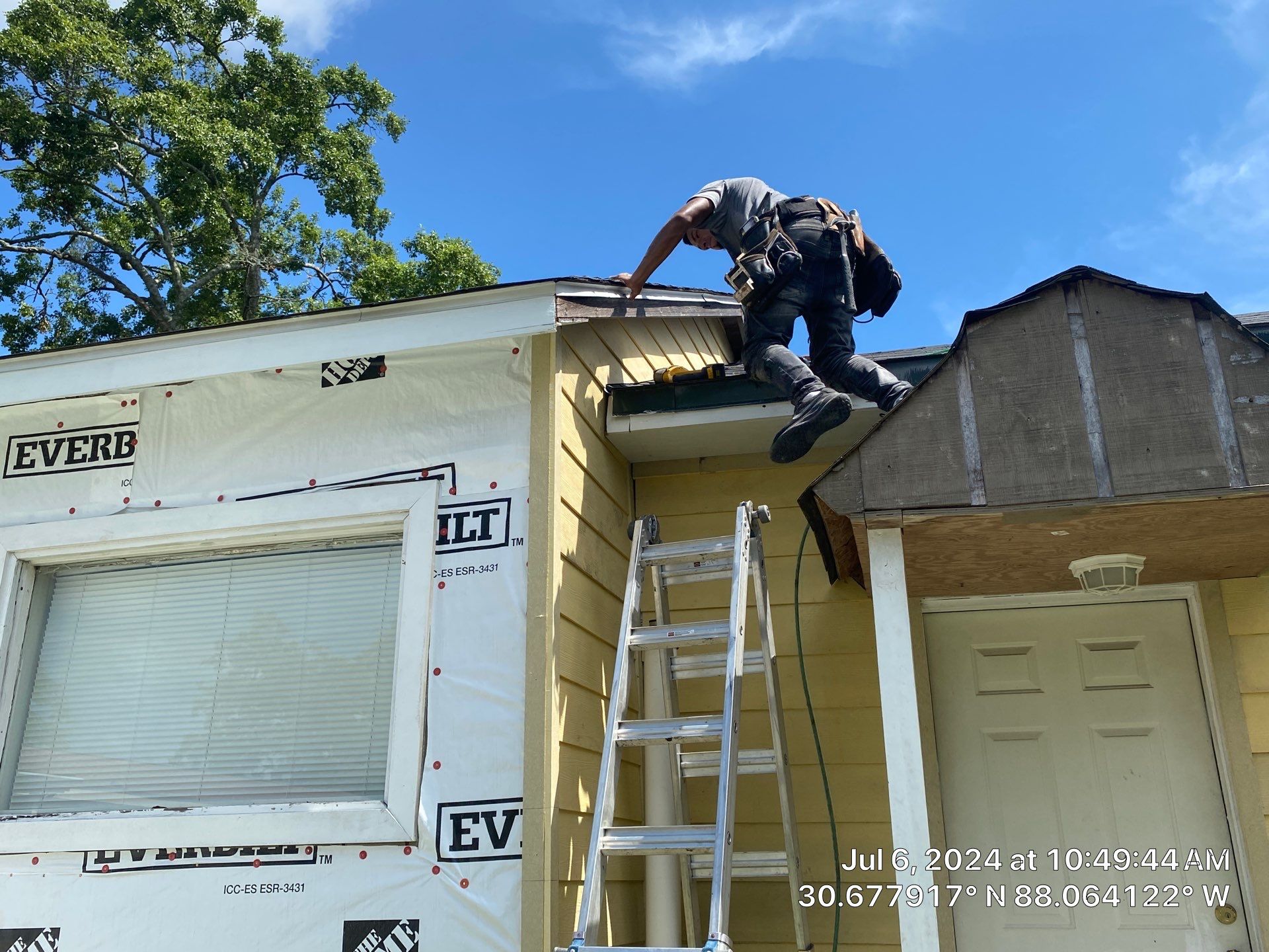 Siding Repair using Roof repair by American Roofing & Construction LLC