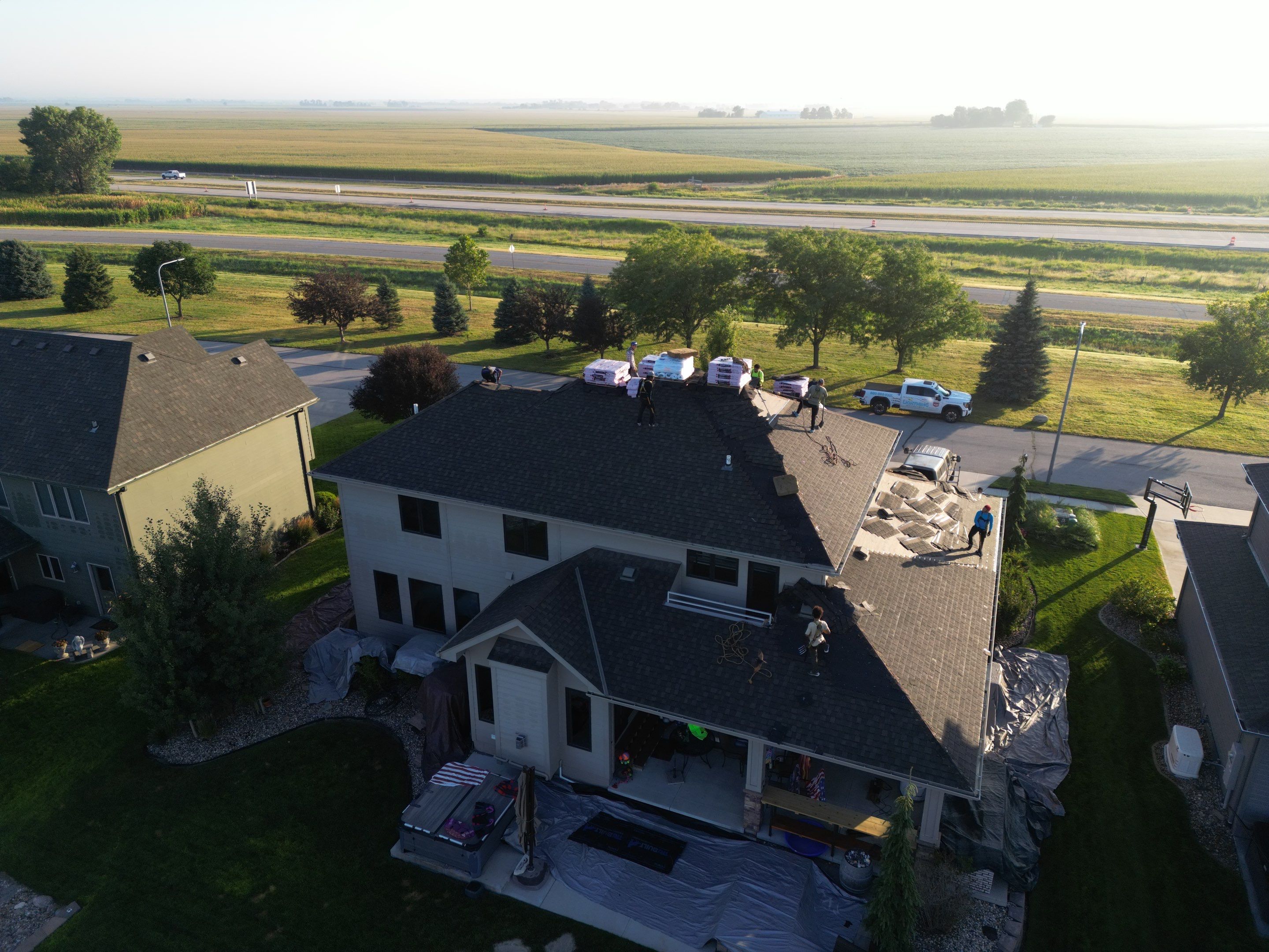 Residential Roofing Installation using Owens Corning Duration Summer Harvest by Lightning Exteriors