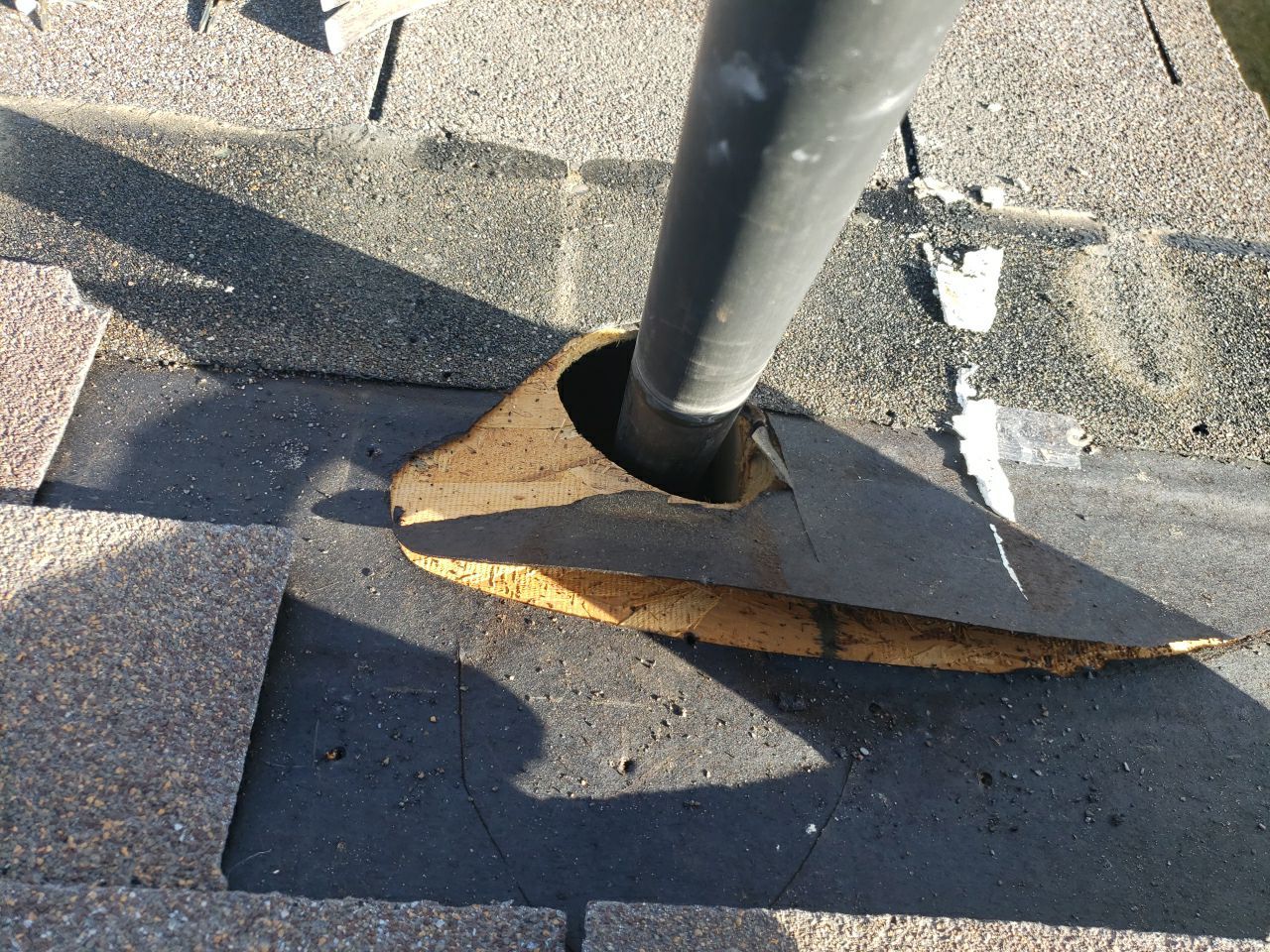 Residential Roofing Repair using Pipe Flashing by The Roof Doctor