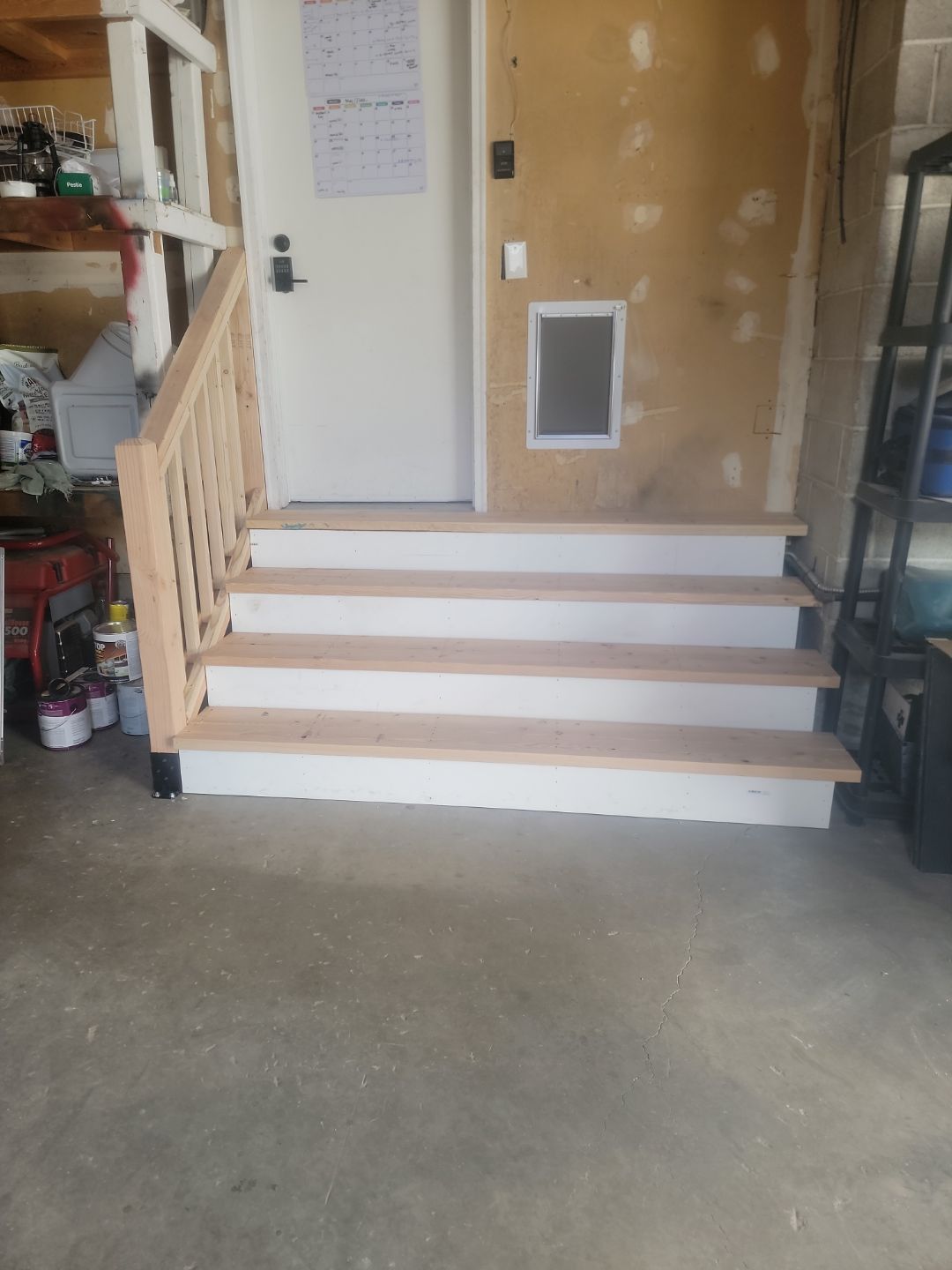 Dog Door and Stairs by Rudd Builders LLC