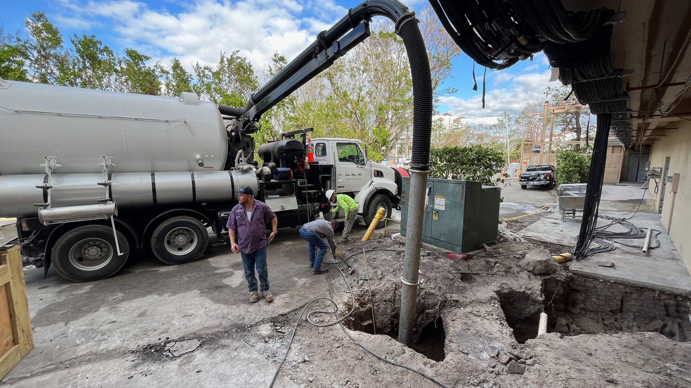 Ritz-Carlton North Service Road Daylighting by Don Mar, Inc. Storm Water Solutions