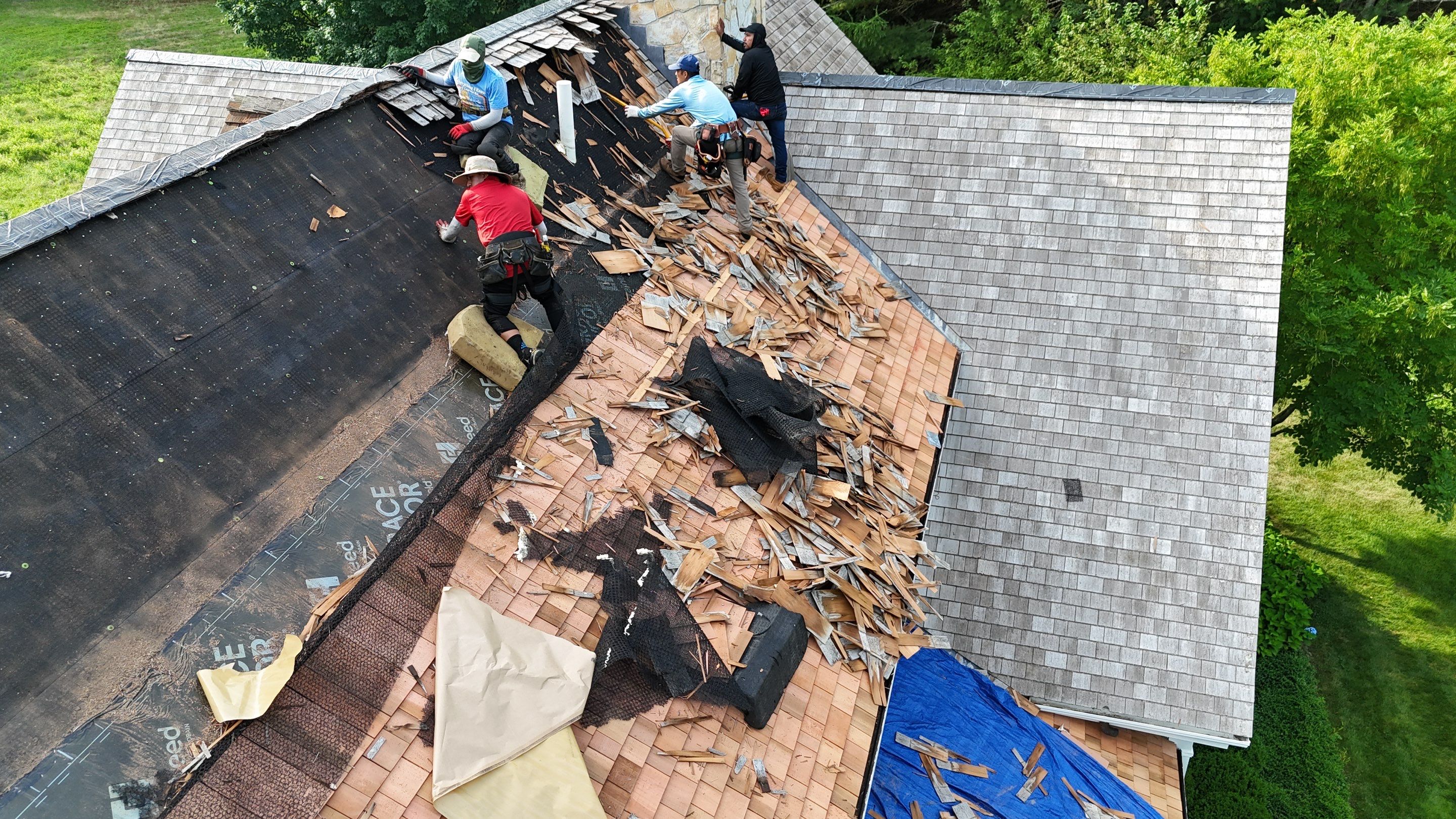 Cedar Shake Roof Restoration by Mighty Dog Roofing of Greater Middlesex County