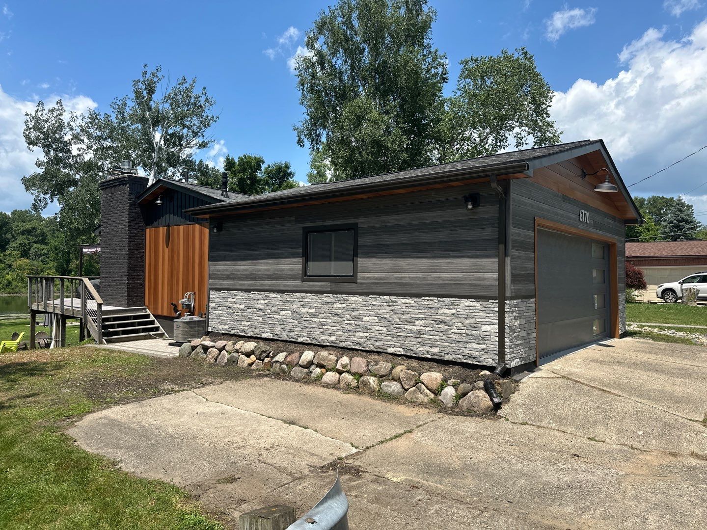 Siding Replacement using Alside Gray Oak by 180 Contractors