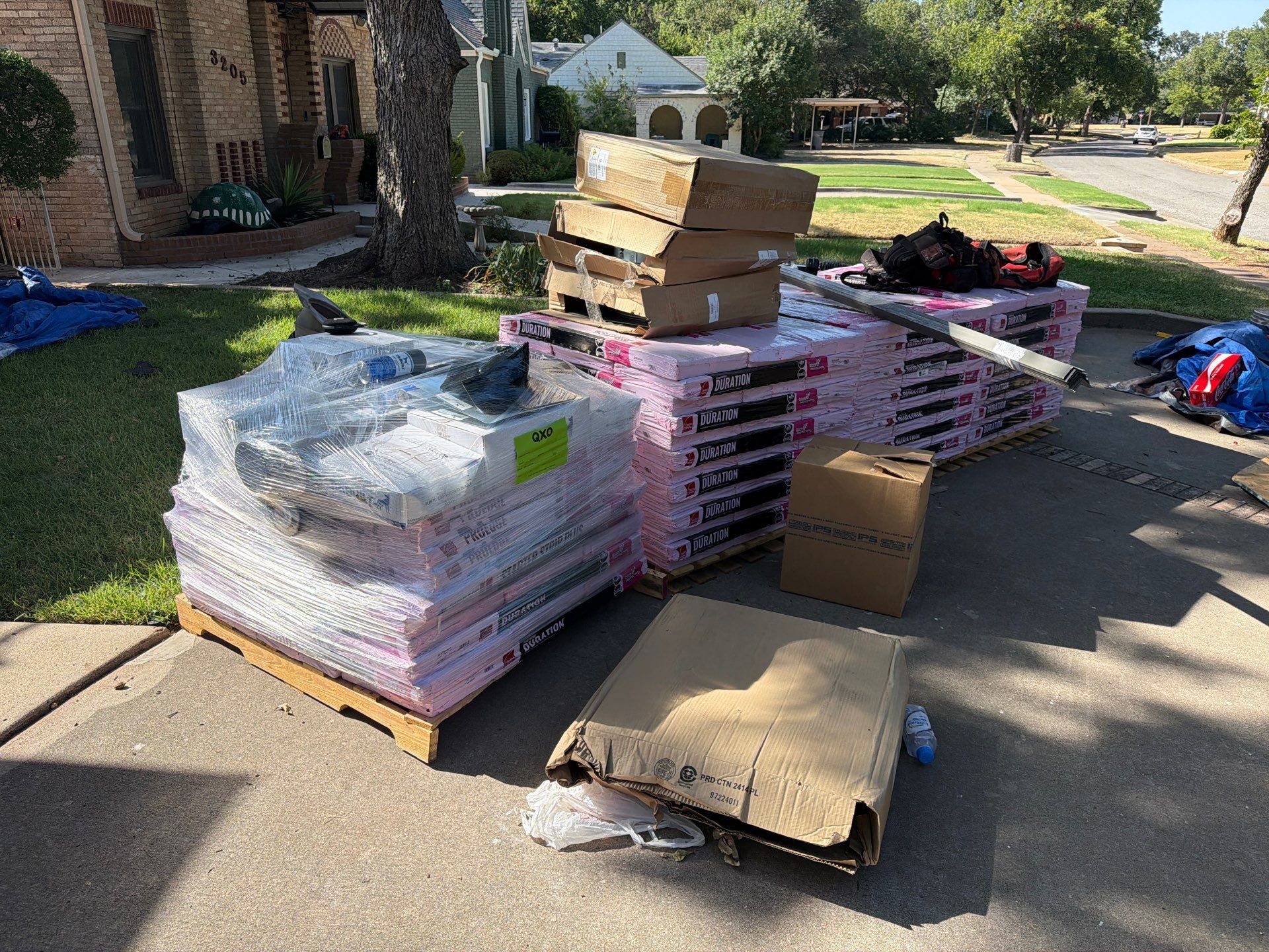 Residential Roof Replacement Featuring New OSB Sheathing in Wichita Falls by Shearman Roofing & Construction