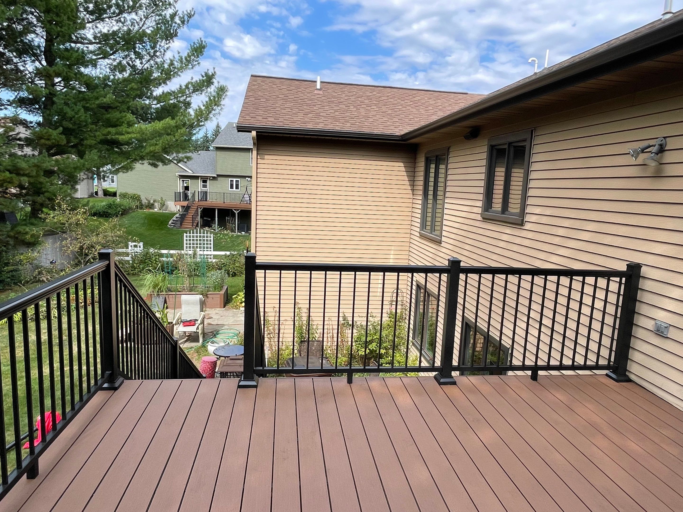 Deck Installation using TIMBERTECH DECKING by Avalon Roofing and Exteriors