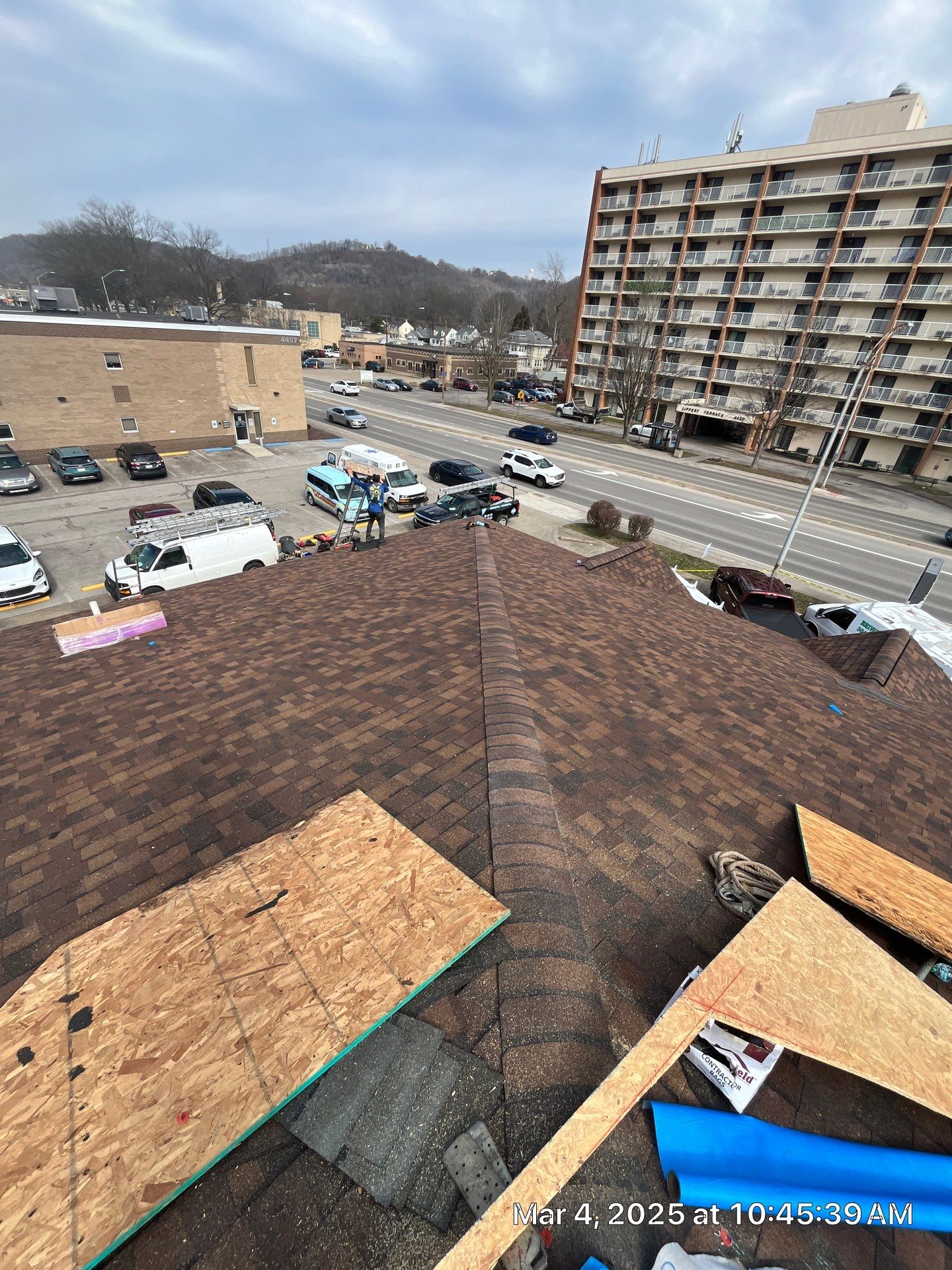 Commercial Roofing Installation using Certainteed Landmark Pro Shingles by Fahey Roofing + Contracting