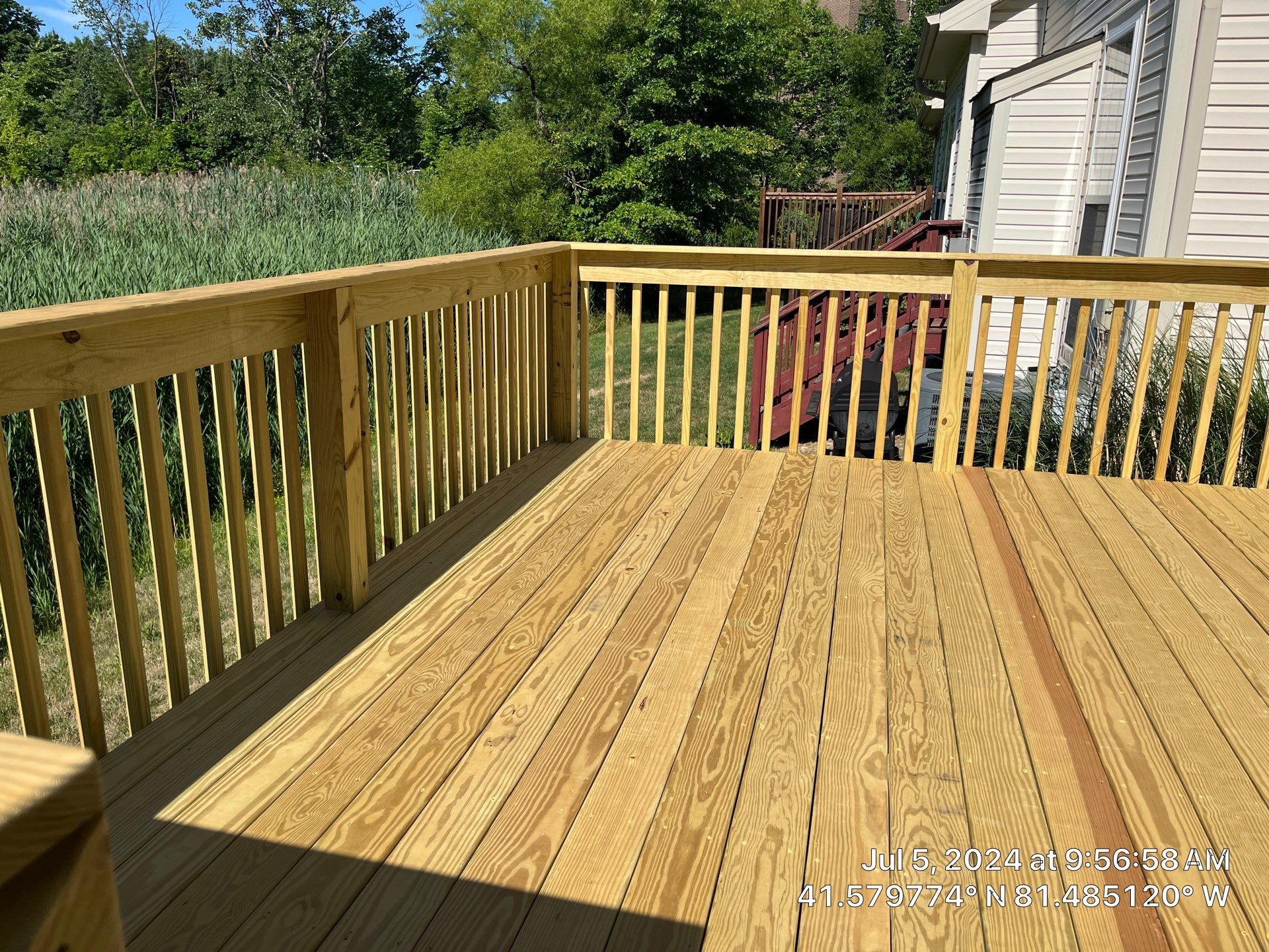 All Wood Deck by Hilltop Drafting & Design LLC