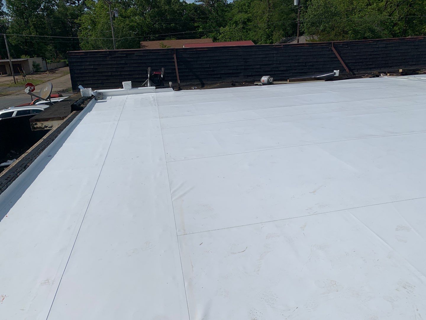Store Building in Hope by Hostetler Roofing