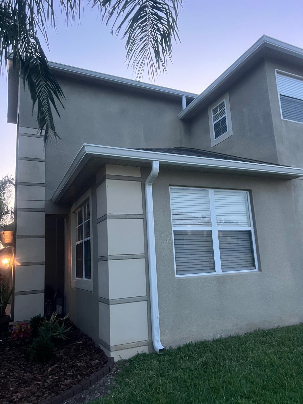 Modern 7-Inch Seamless Gutters for Luxury Homes in Tampa FL by Gutter Professors