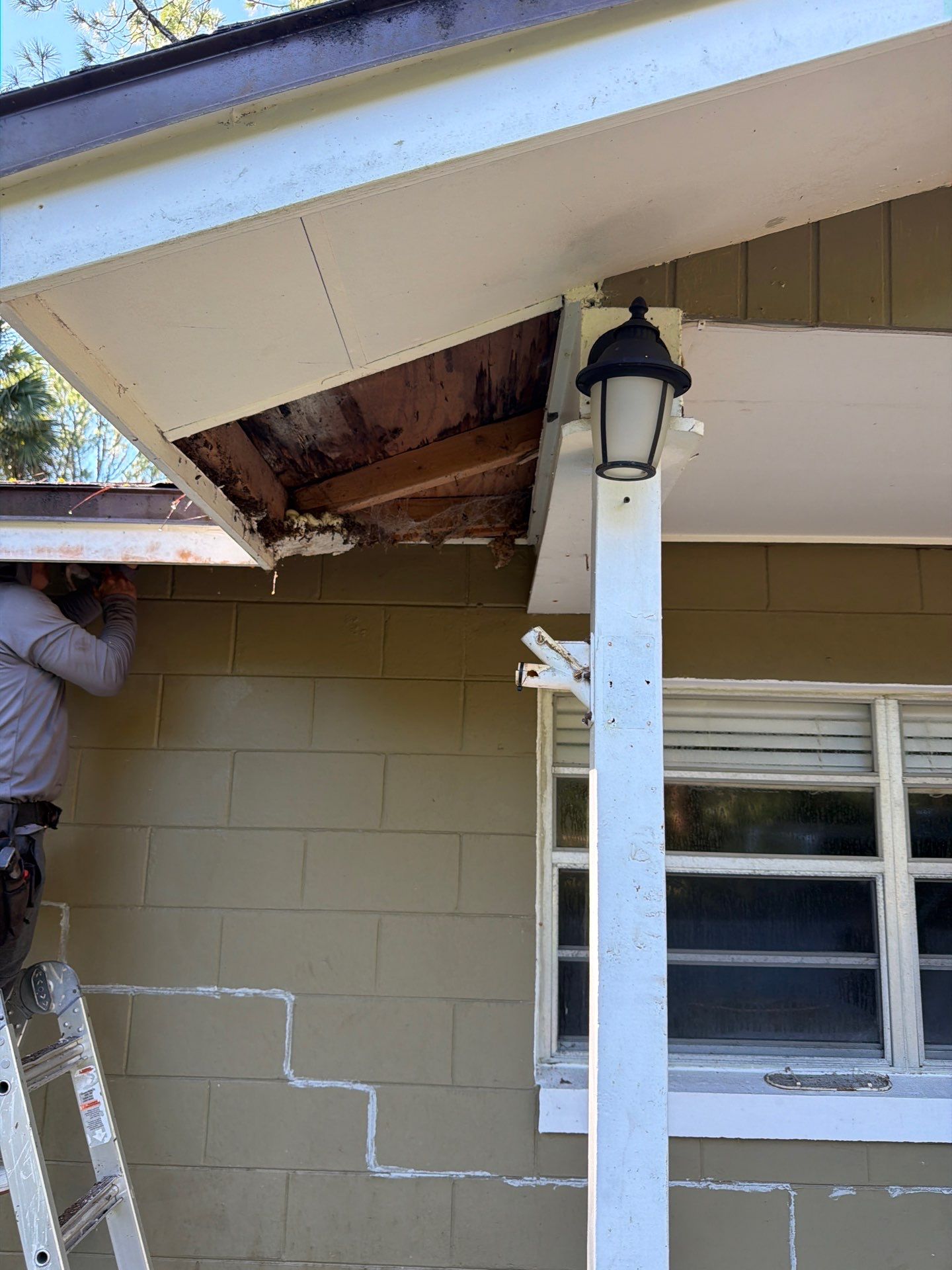 Sorrento Residential Fascia Repair and Soffit Wood Rot Restoration by Fortified Roofing Solutions Corp.