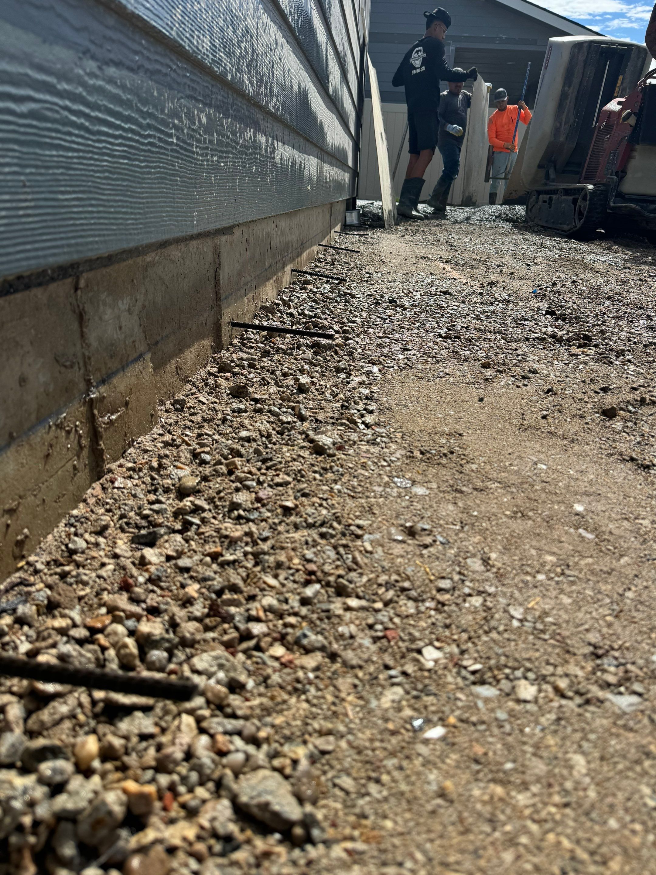 Patio Extension - Spanning to Driveway by Meridian Concrete | Meridian Curbing & Landscape