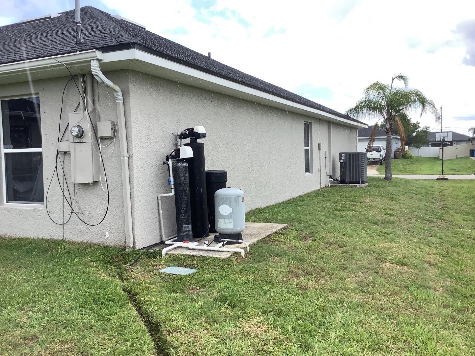 Seamless Gutters Project in Cape Coral Fl by Gutter Professors