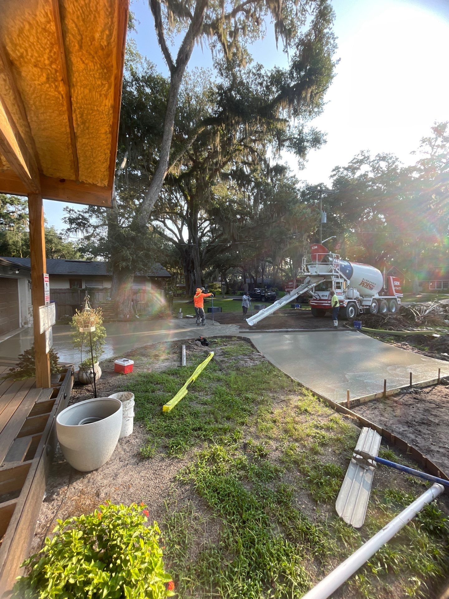 Concrete Driveway Replacement and Expansion in Orange Park by Burlington Concrete & Asphalt Inc