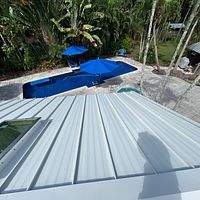 24ga 1.5" Mechanical Seam Solar White by Total Roofing System The Metal Roof Experts