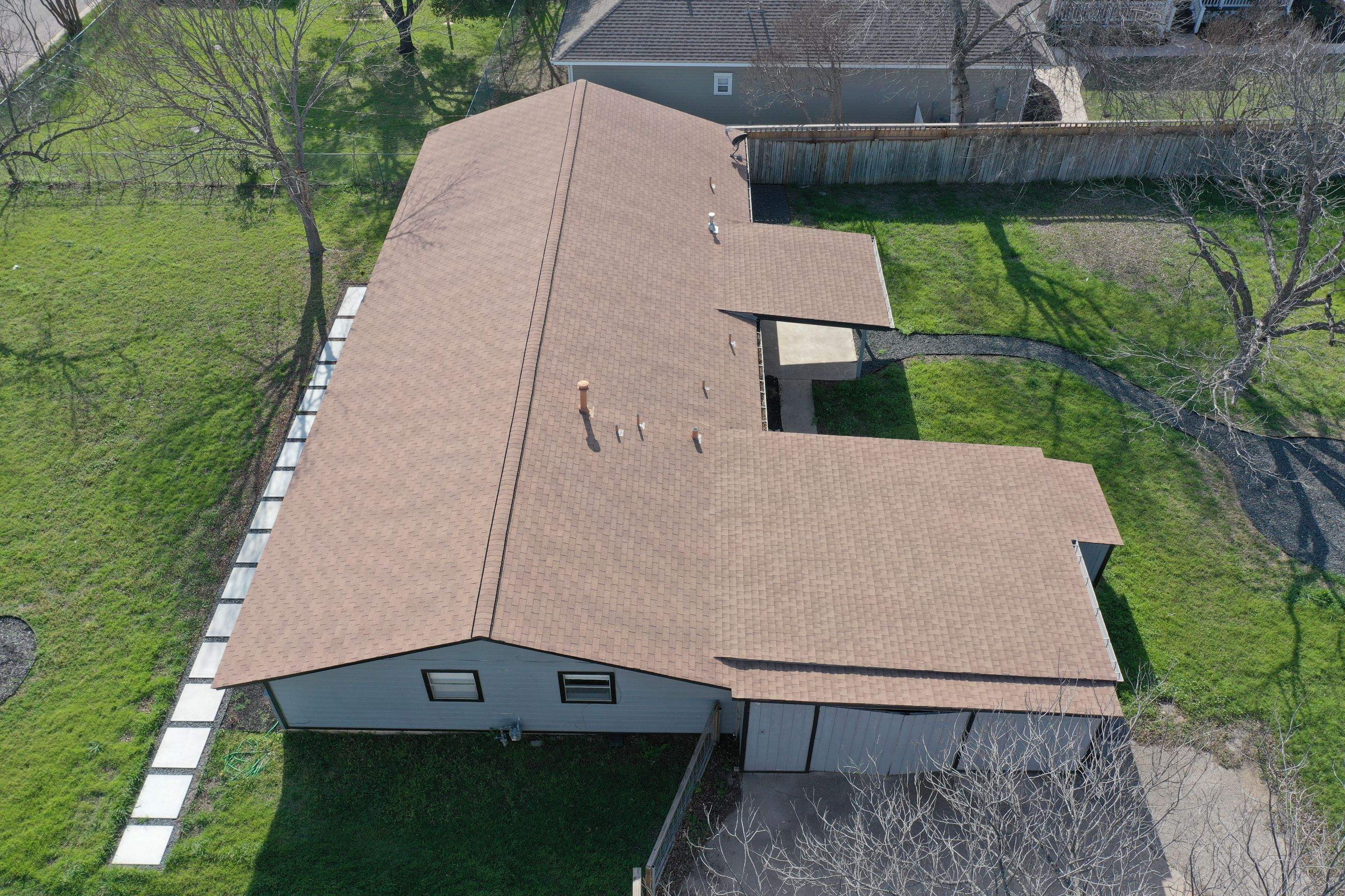 Residential Roof Replacement using GAF - HDZ - Charcoal by Action Exteriors Austin