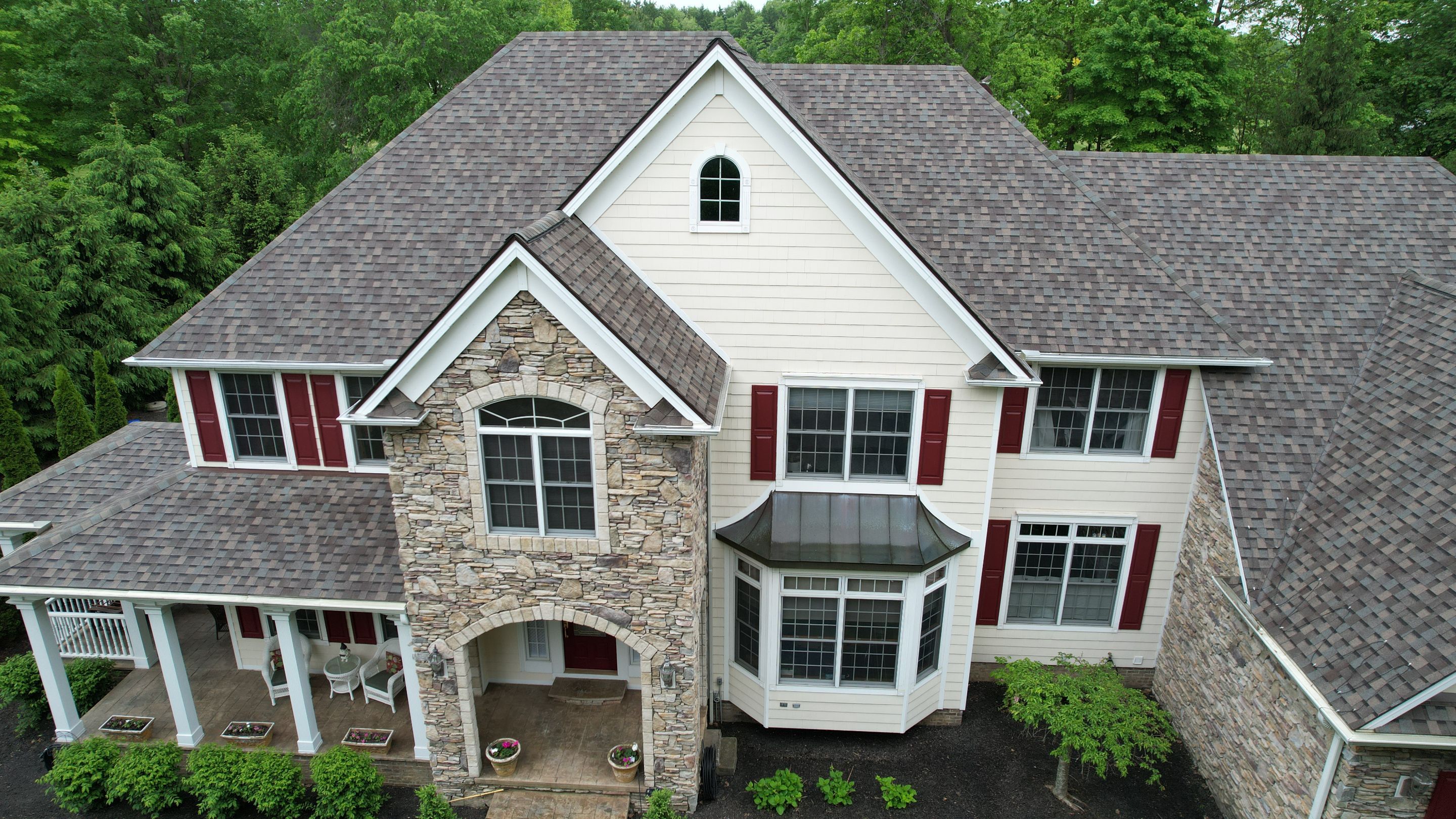Atlas Pinnacle, Color, Majestic Shake, Drip Edge, Color, Royal Brown by Eagle Eye Roofing