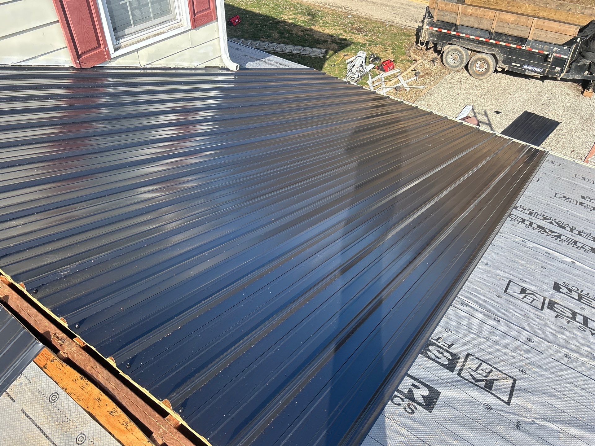 Residential Roofing Installation using Metal by Rainstoppers Roofing