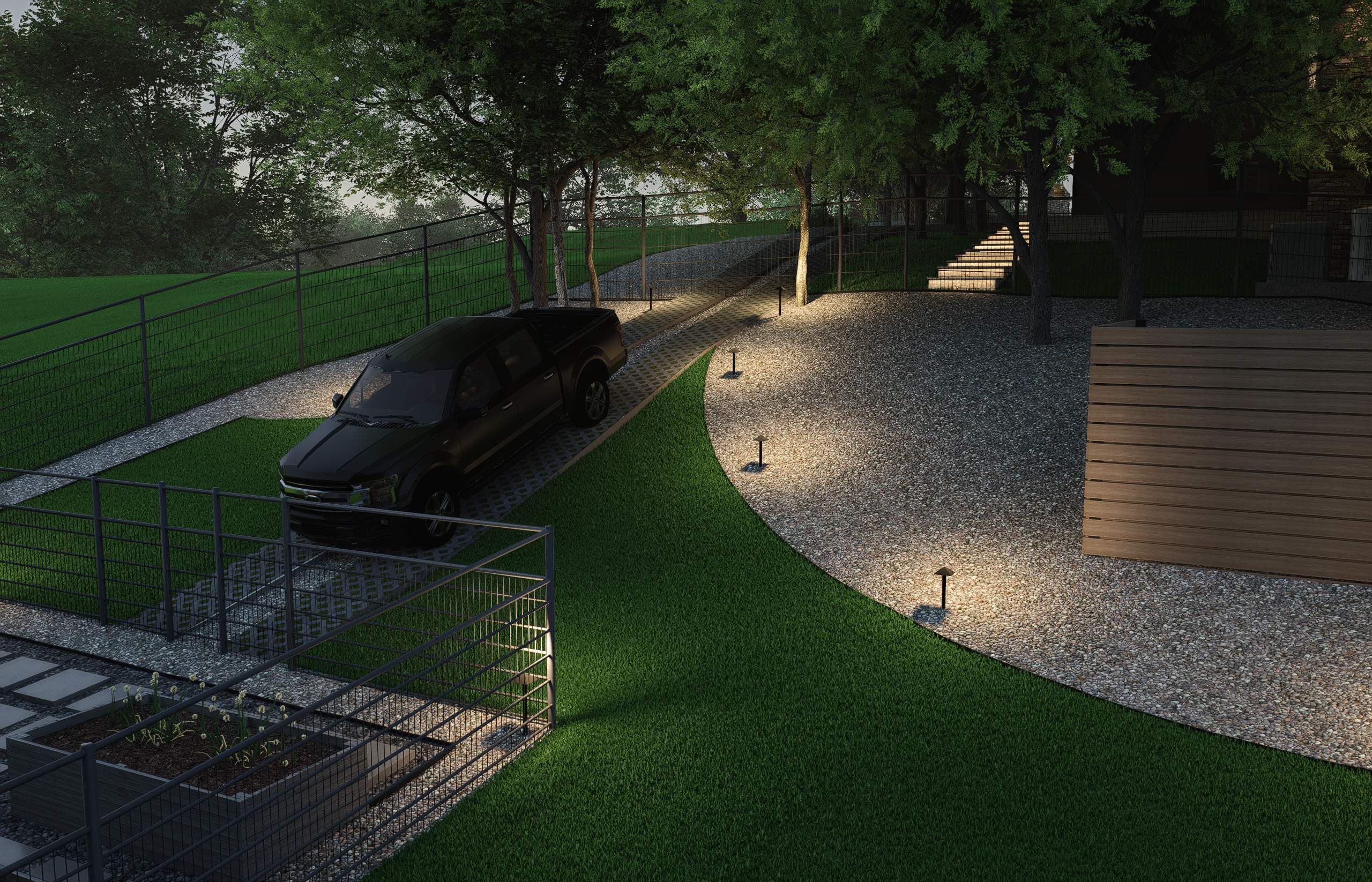 3D Design Render, Fair Oaks Ranch TX by Hole In One Lawns, LLC
