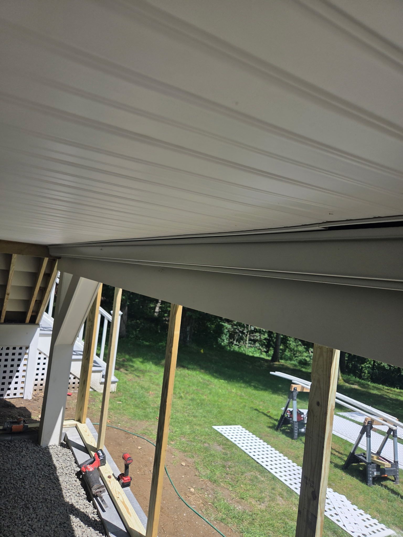 New Front and Back Trex Deck In Lineage color Rainier by DiGiorgi Roofing and Siding Inc