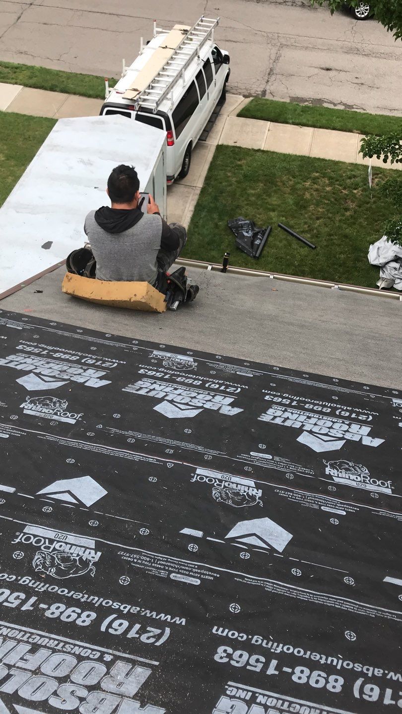 Residential Roof Replacement using Owens Corning Duration, Colonial Slate by Absolute Roofing and Construction