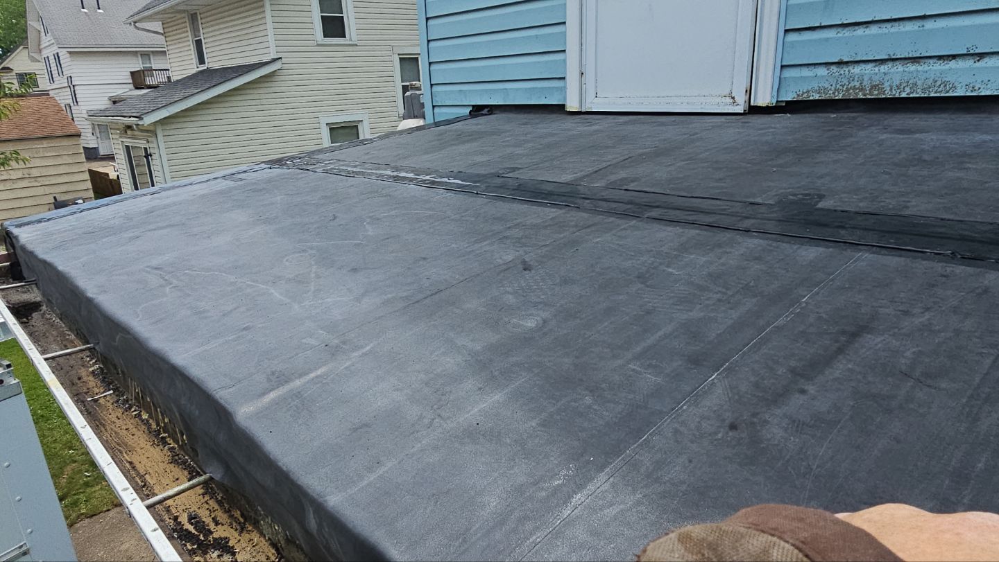 Atlas Pinnacle, Color, Coastal Granite, Drip Edge, Color, Black by Eagle Eye Roofing