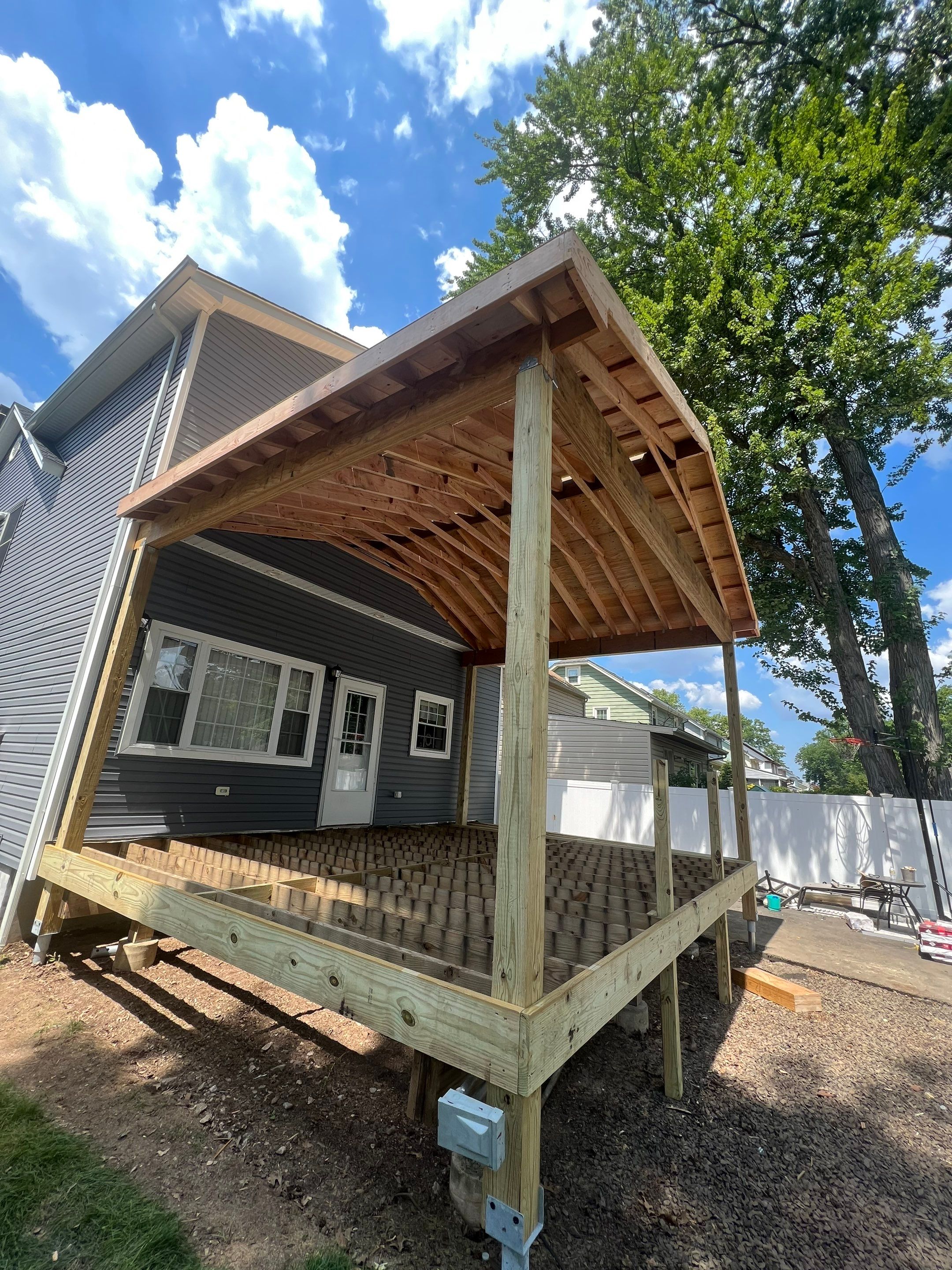 New Deck With Porch by deck guardian