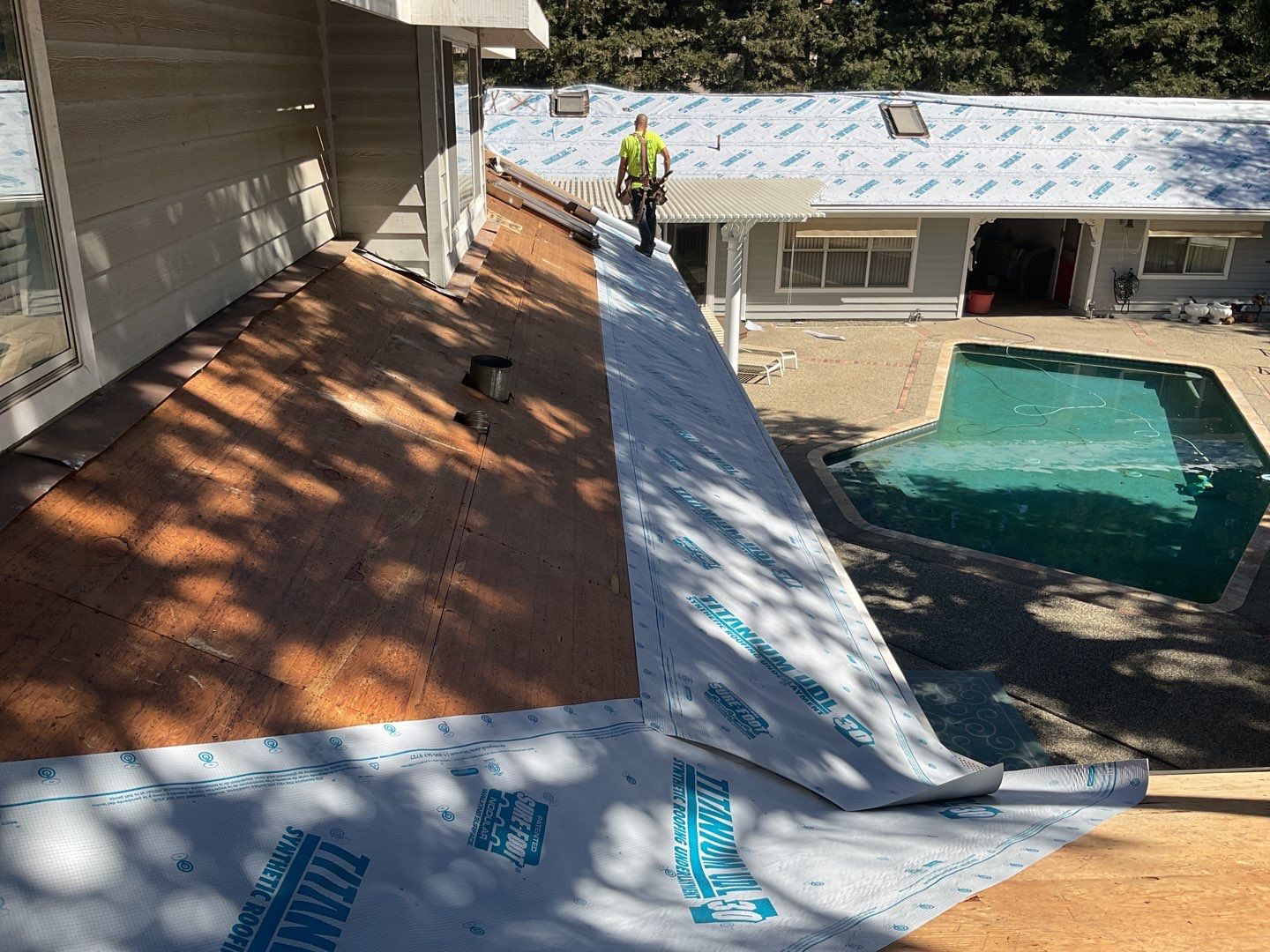 Residential Roofing Installation using Owens Corning Roofing Shingles by Byers Enterprises 
