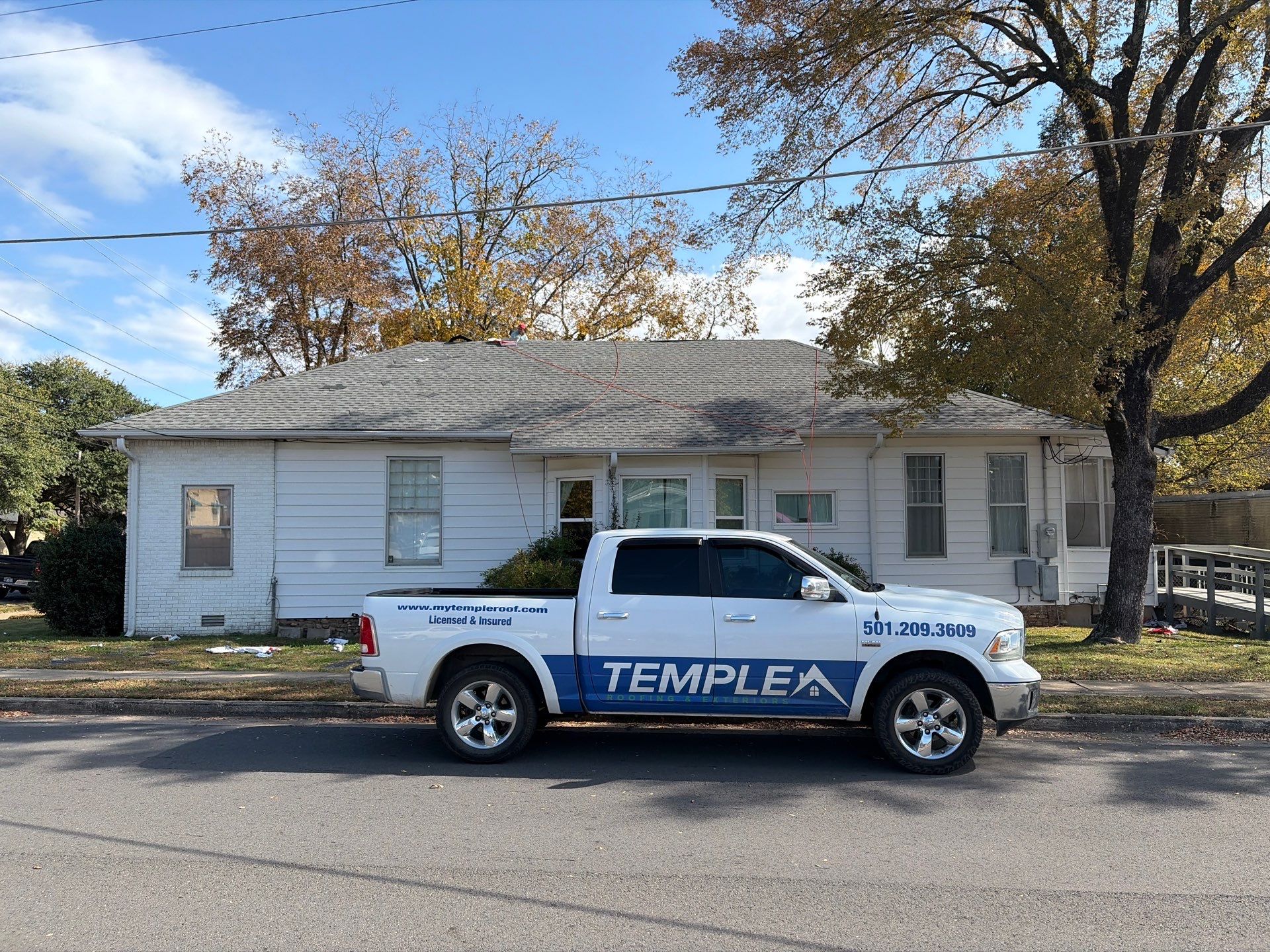 GAF Timberline HDZ Roof Replacement in Hot Springs, Arkansas by Temple Roofing and Exteriors